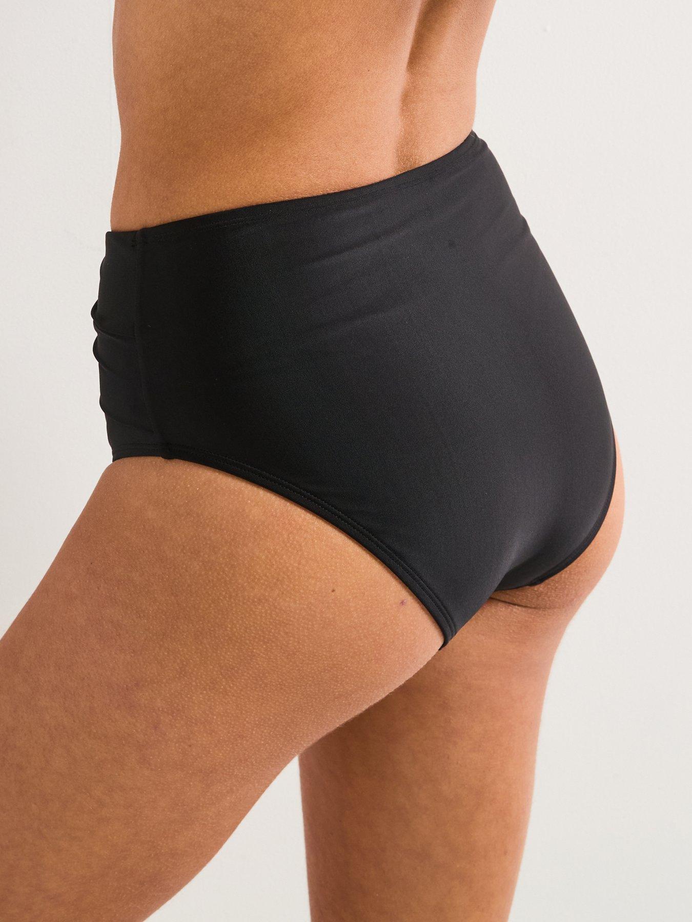  image of everyday-mix-amp-match-twist-high-waisted-bikini-brief-black