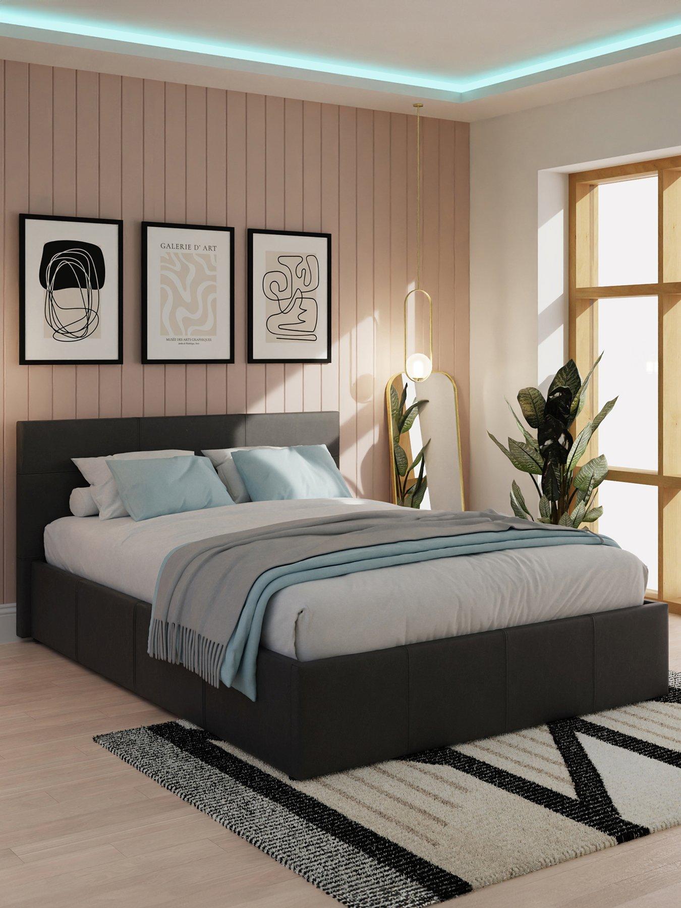 undefined Odessa Side Lift Up Ottoman Storage Bed with Sleepycastle Mattress Options (Buy  &  SAVE!)