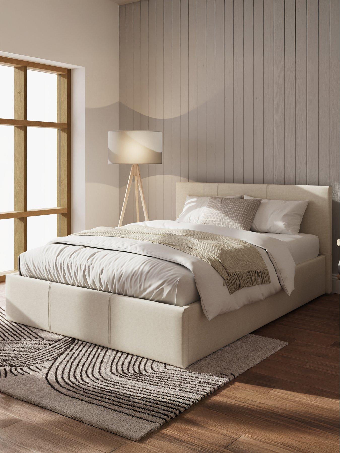  image of gfw-odessa-side-lift-up-ottoman-storage-bed-with-sleepycastle-mattress-options-buy-amp-save