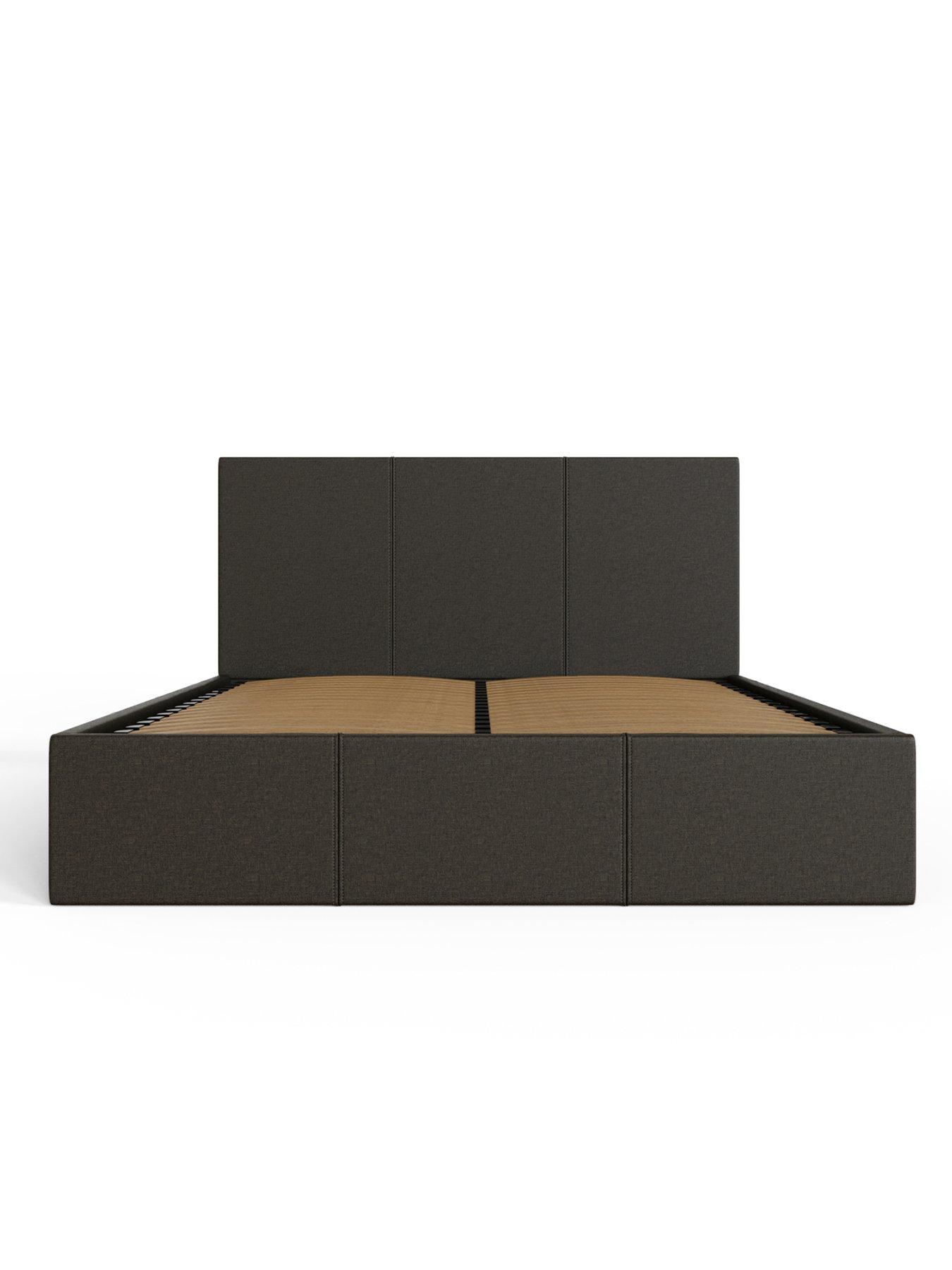 Image 7 of 7 of GFW Odessa Fabric Side Lift Up Ottoman Storage Bed with Sleepycastle Mattress Options (Buy &amp; SAVE!)