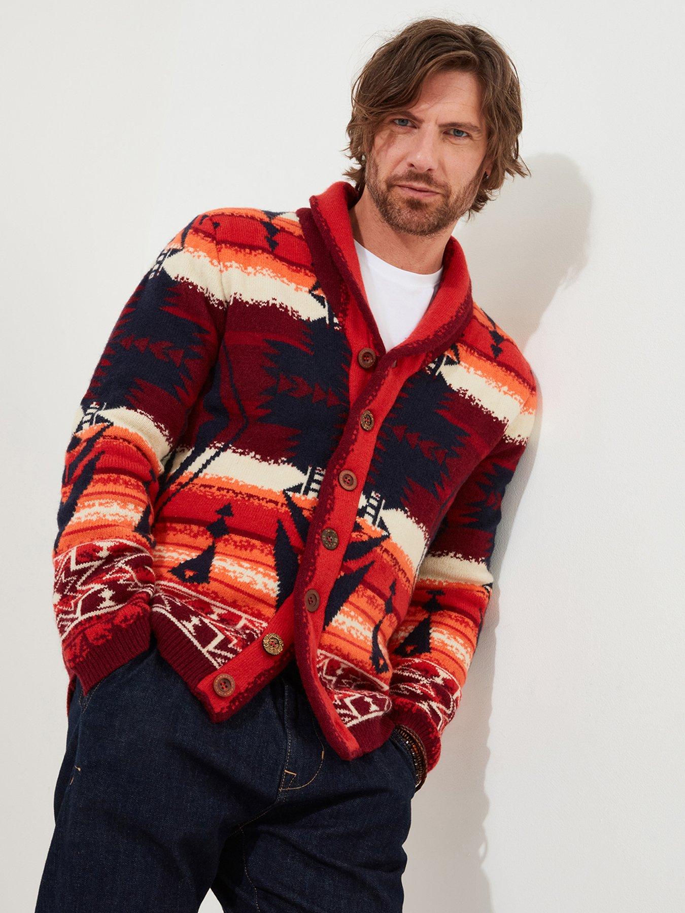  image of joe-browns-artisan-printed-knitted-cardigan-multi