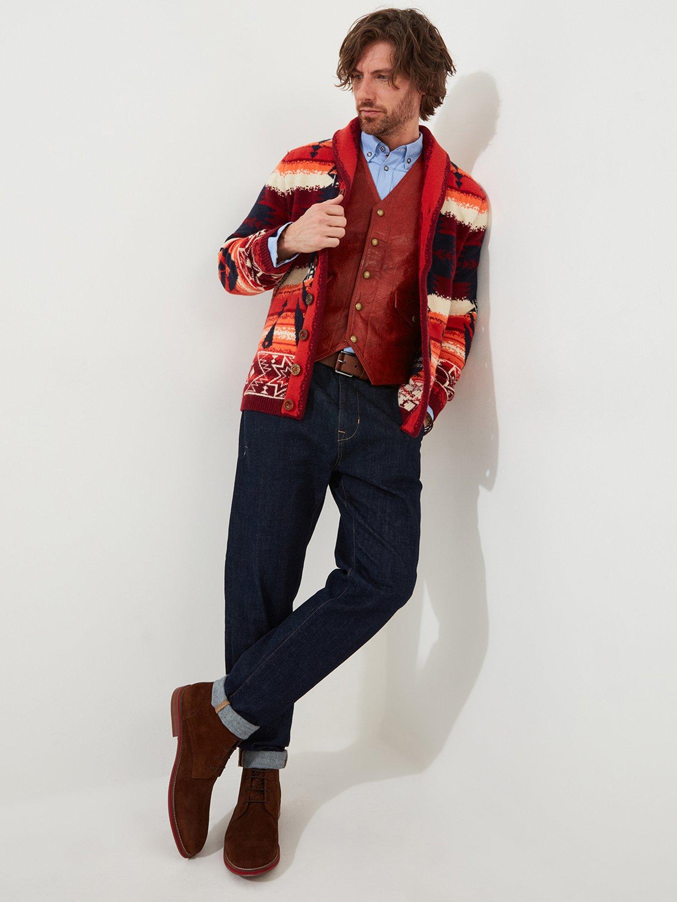  image of joe-browns-artisan-printed-knitted-cardigan-multi