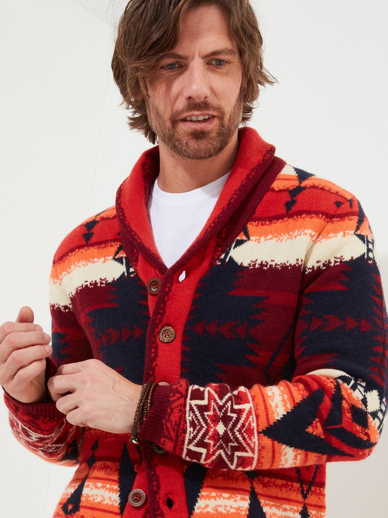  image of joe-browns-artisan-printed-knitted-cardigan-multi