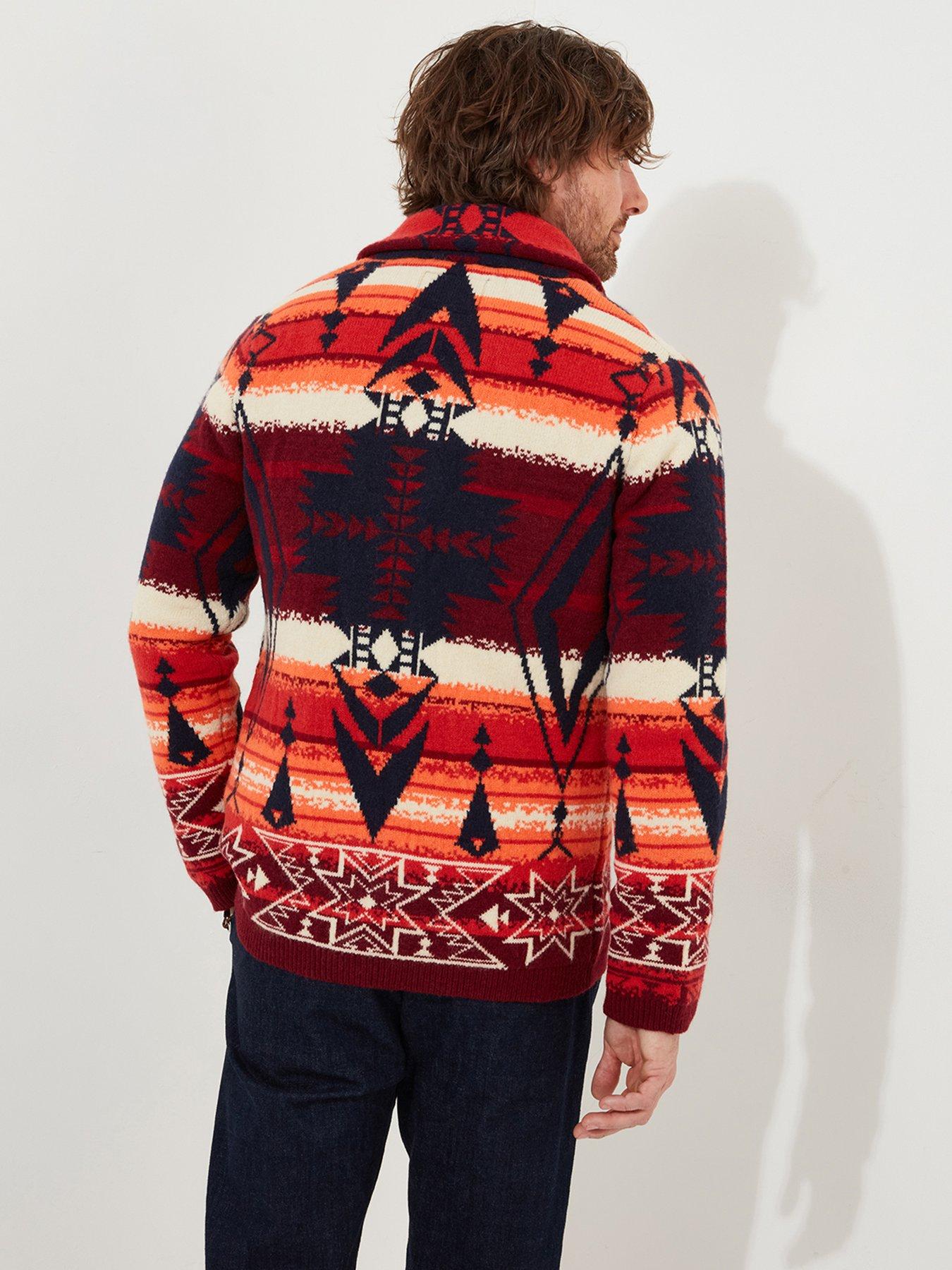  image of joe-browns-artisan-printed-knitted-cardigan-multi