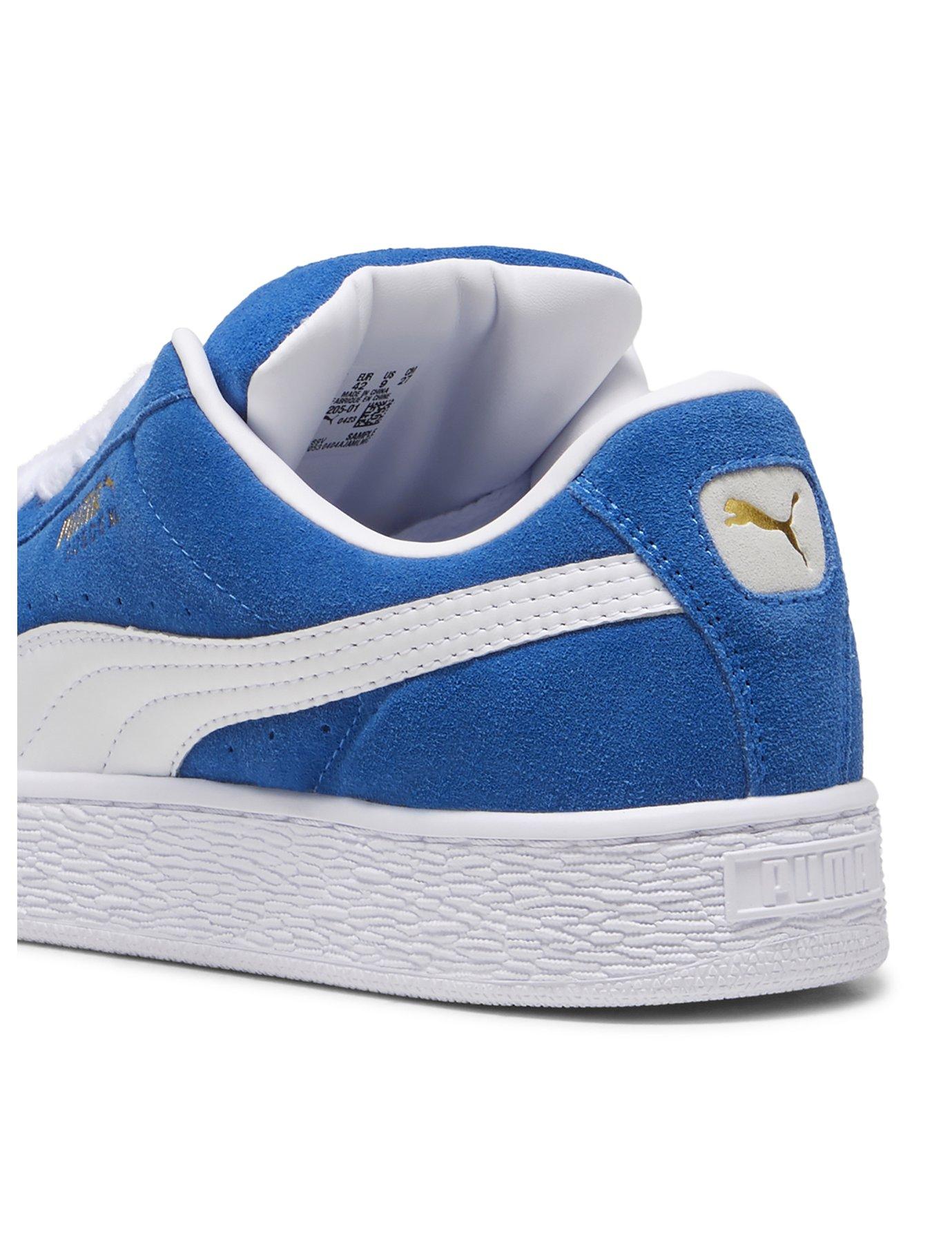 image of puma-mens-suede-xl-trainers-blue