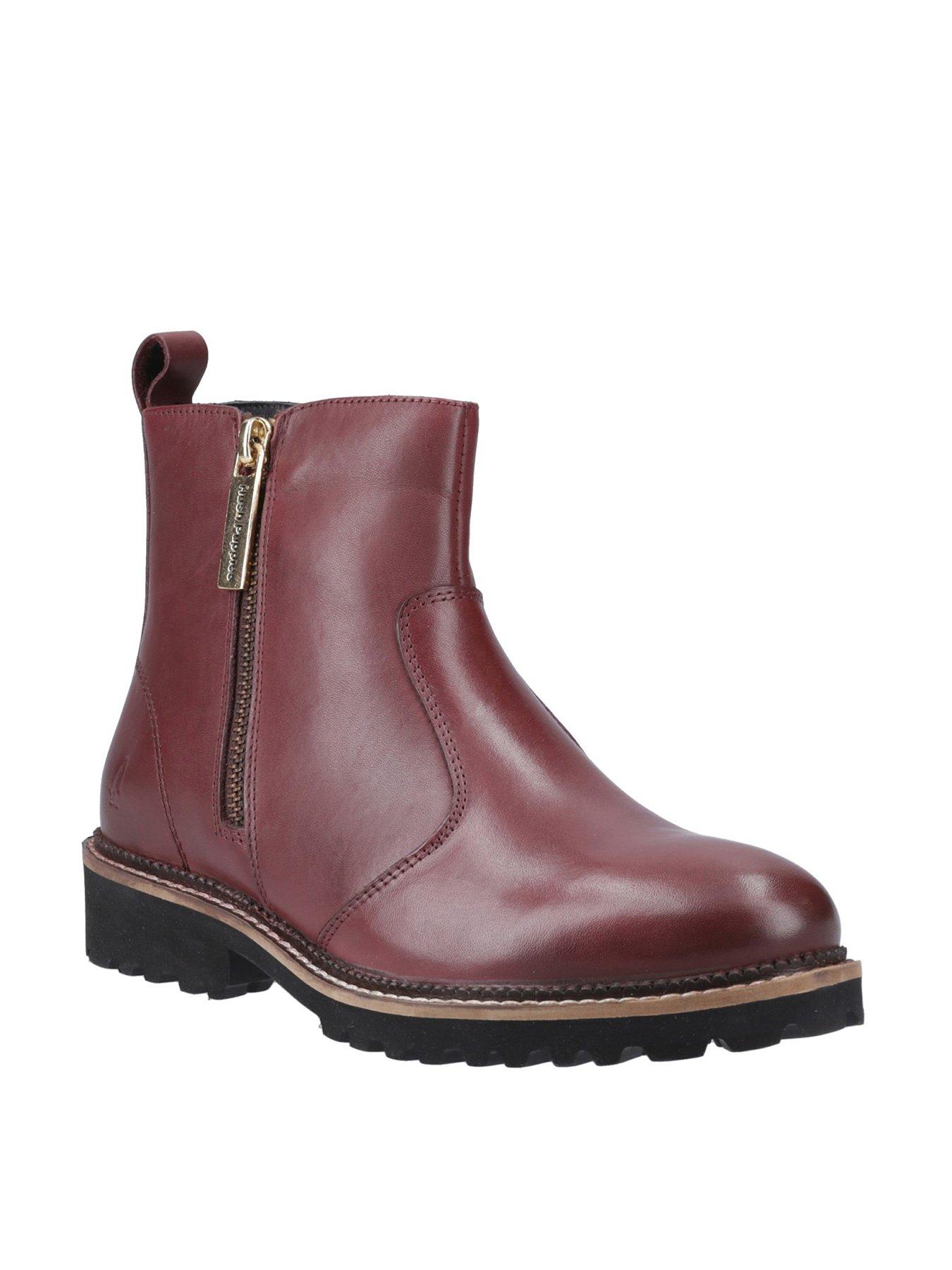 Image 2 of 5 of Hush Puppies Grace Zip Boot - Burgundy