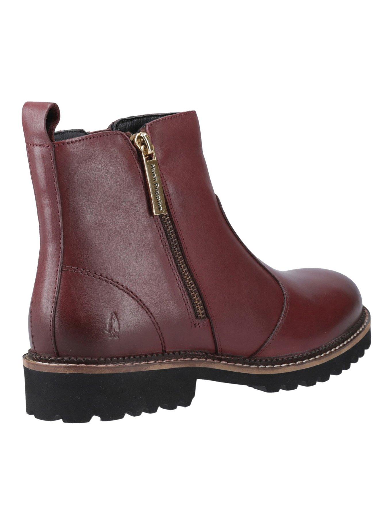 Image 3 of 5 of Hush Puppies Grace Zip Boot - Burgundy