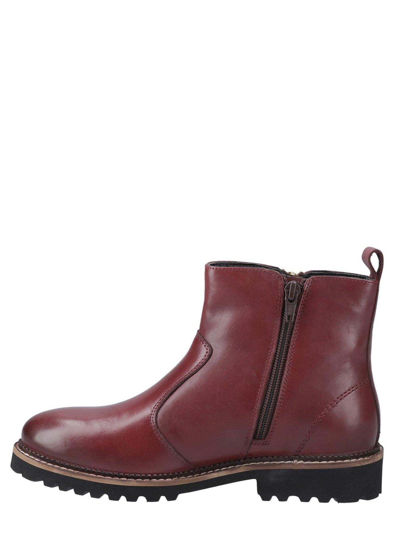 Image 4 of 5 of Hush Puppies Grace Zip Boot - Burgundy