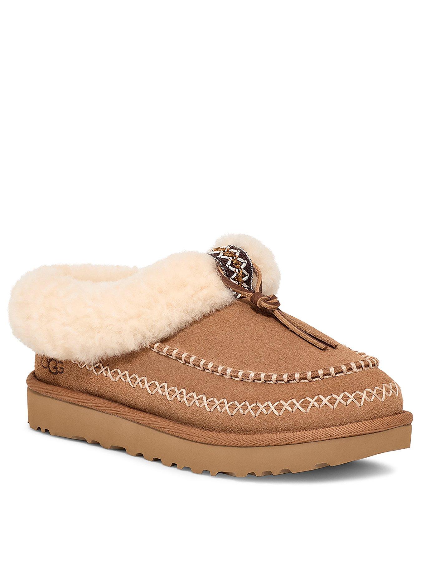 UGG Womens Disquette Alpine Slippers - Chestnut | Littlewoods