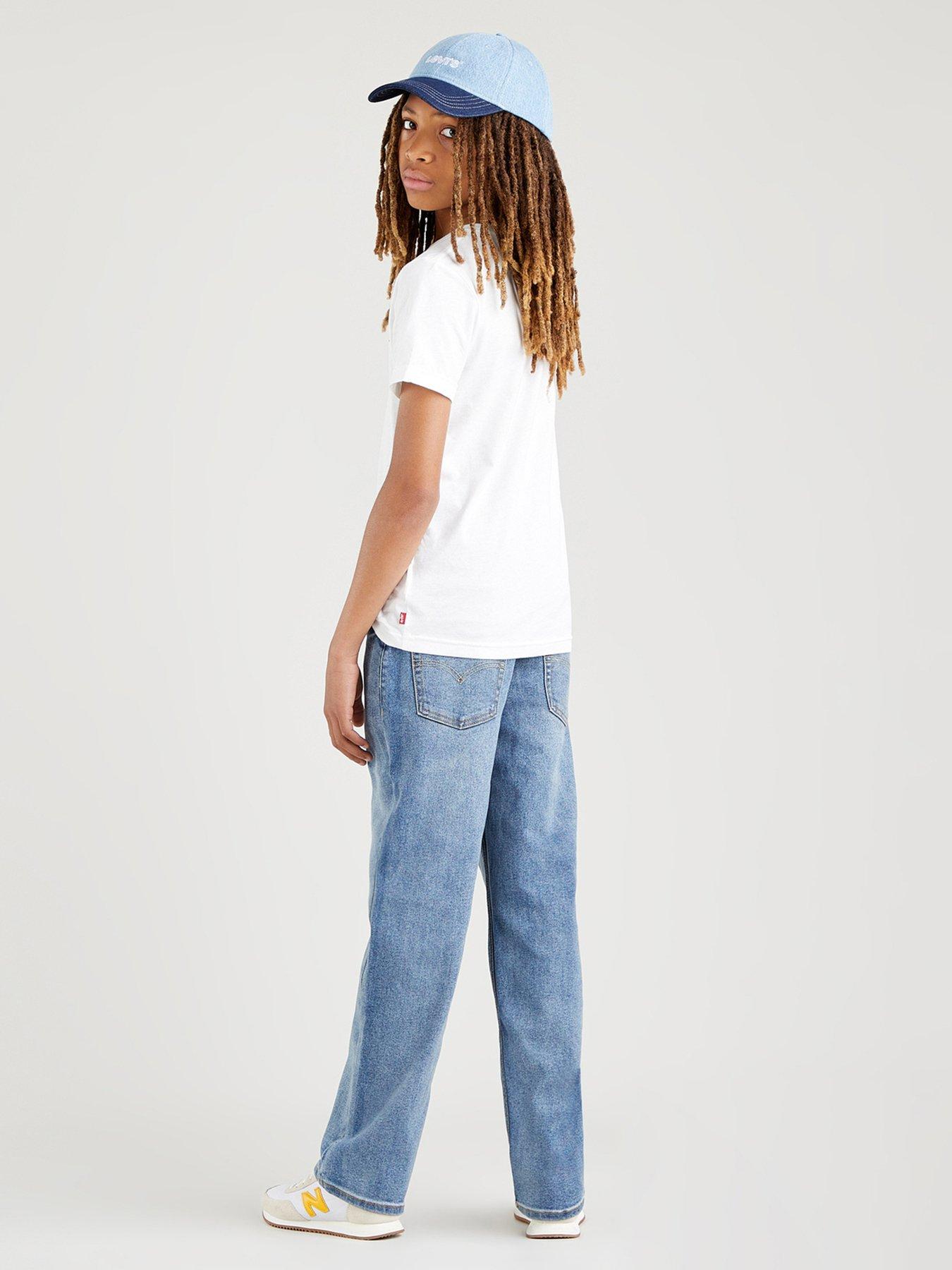  image of levis-boys-stay-loose-taper-jeans-blue