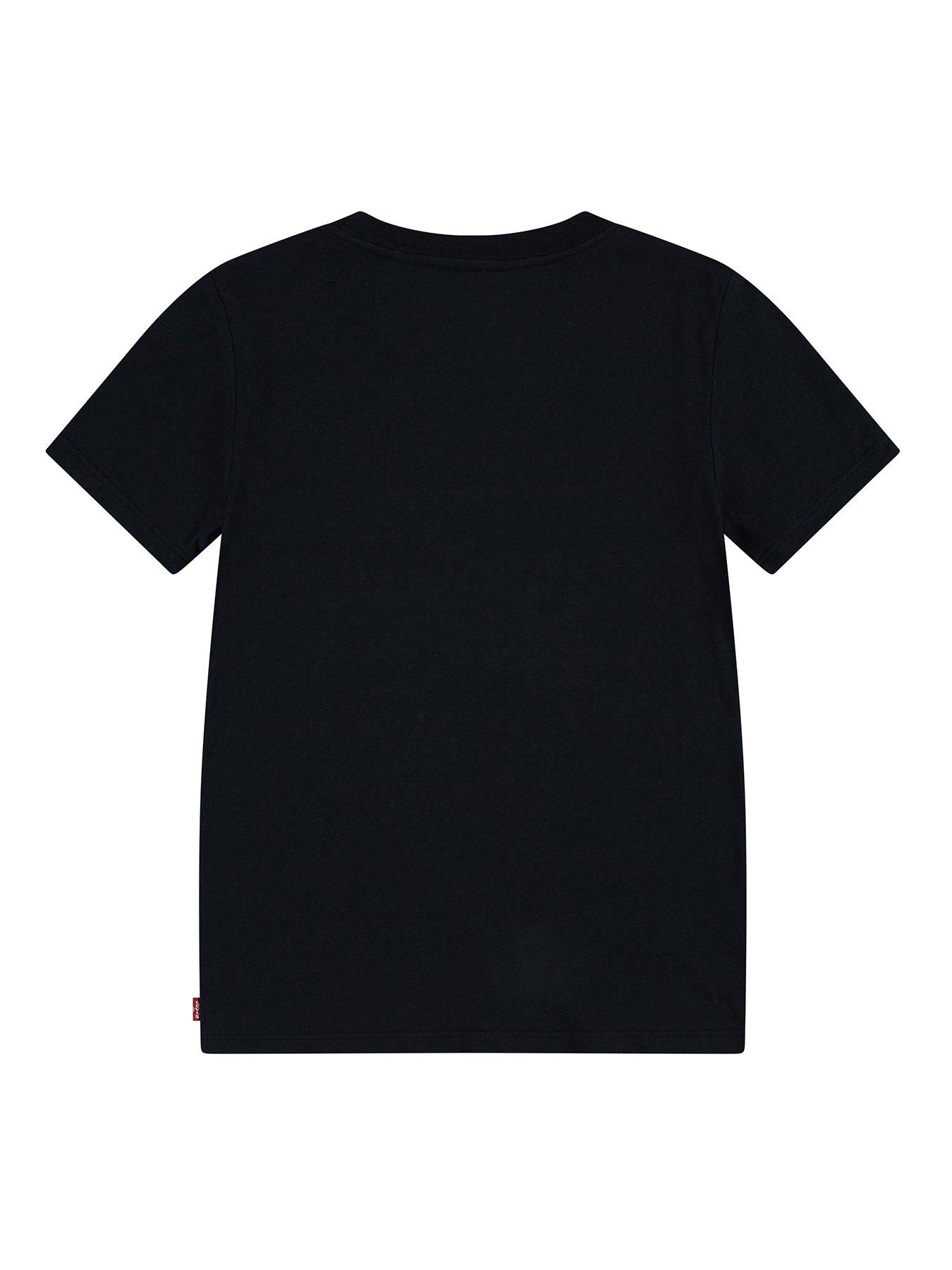 Image 2 of 4 of Levi's Girls Floral Batwing Short Sleeve T-Shirt - Black