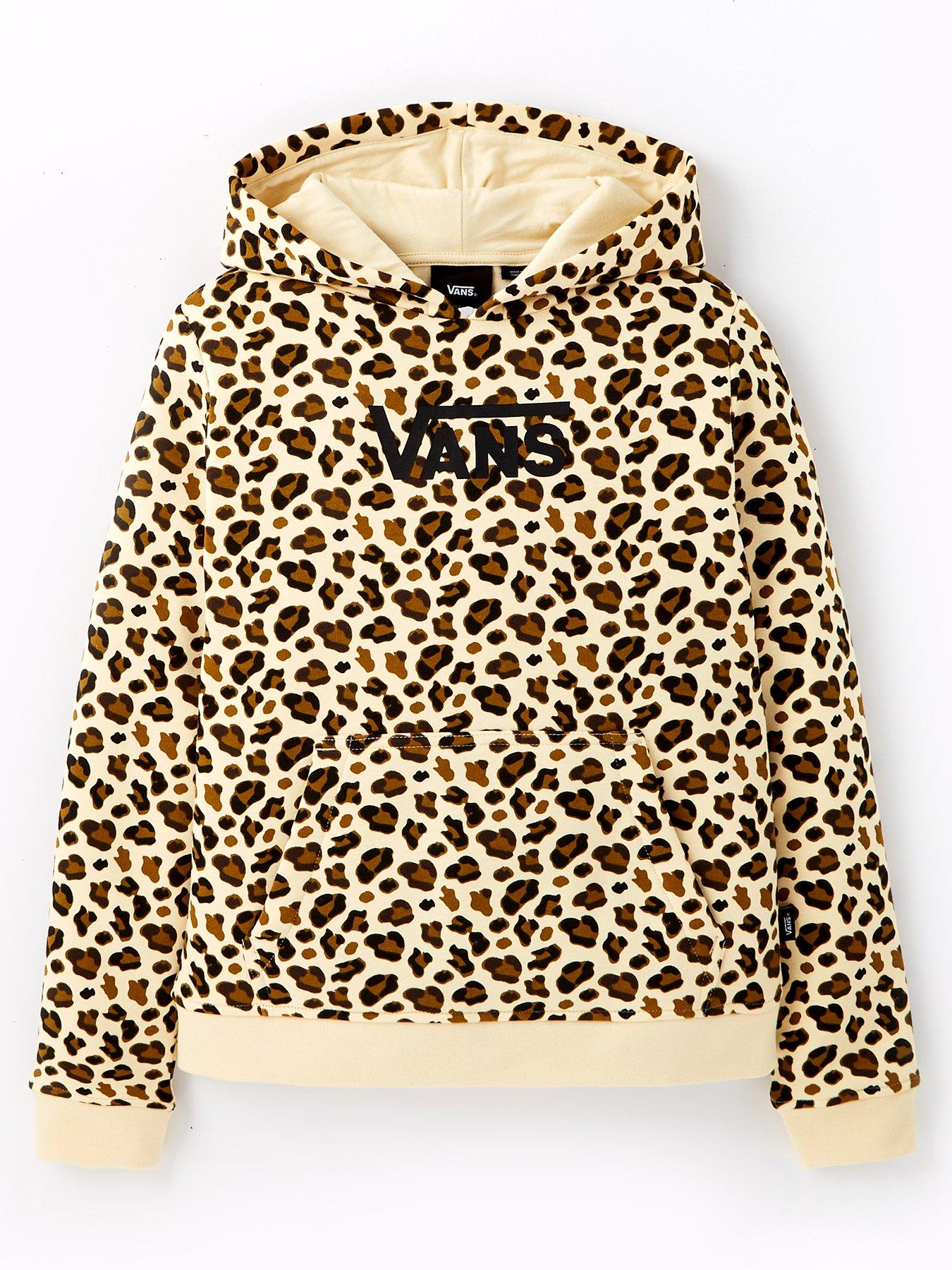 undefined Girls Felidae Leopard Hoodie - Brown