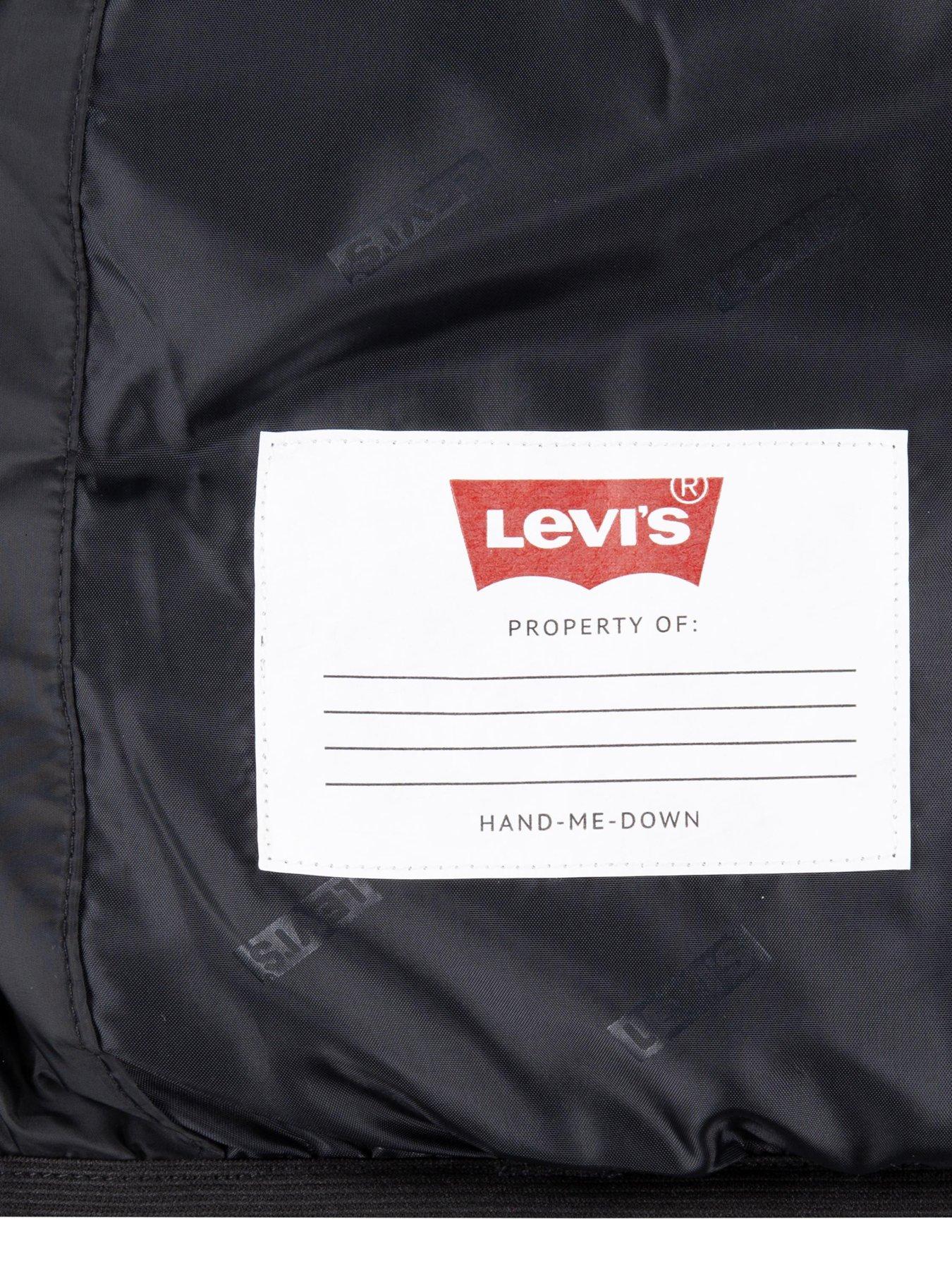 image of levis-boys-sherpa-lined-padded-jacket-black