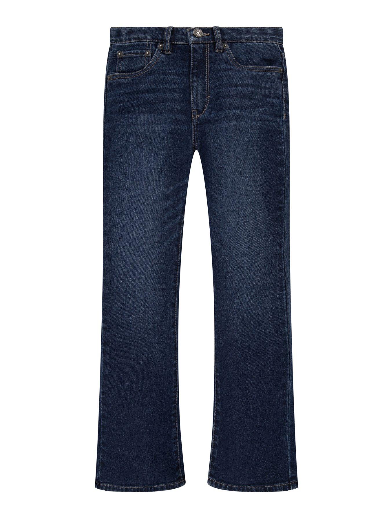  image of levis-girls-726-high-rise-flare-jeans-blue