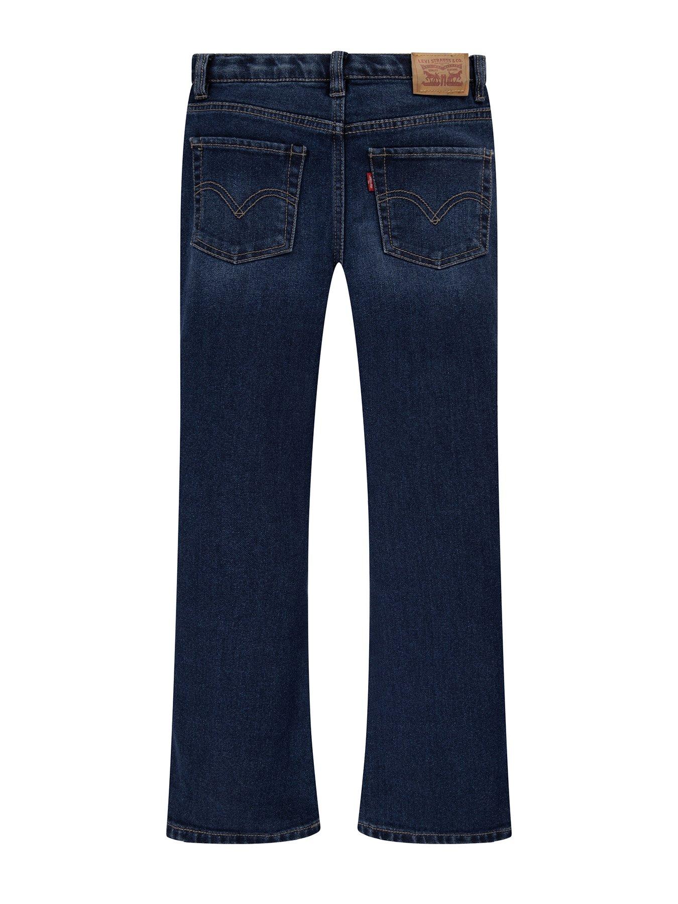  image of levis-girls-726-high-rise-flare-jeans-blue