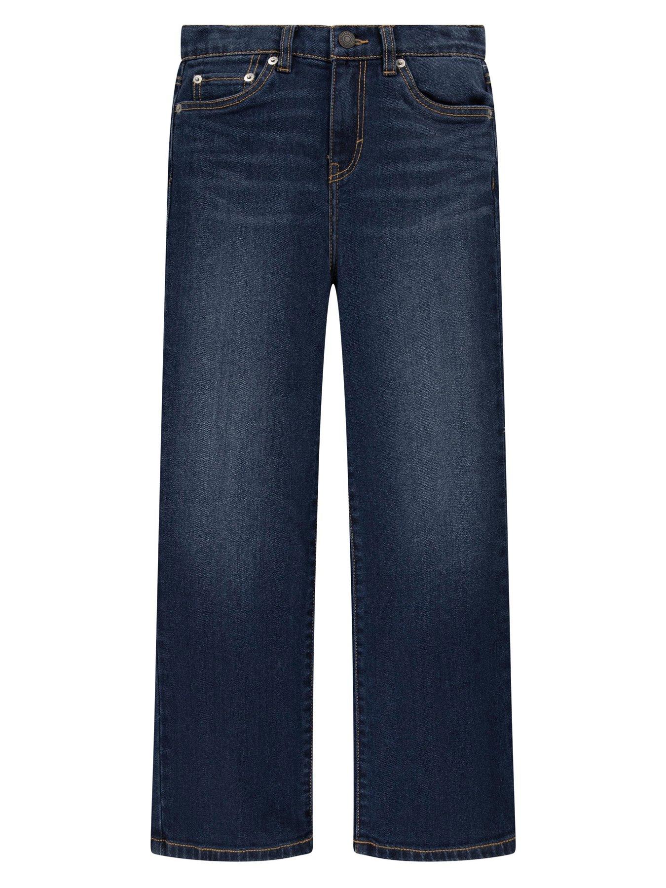 undefined Girls Wide Leg Jeans - Blue