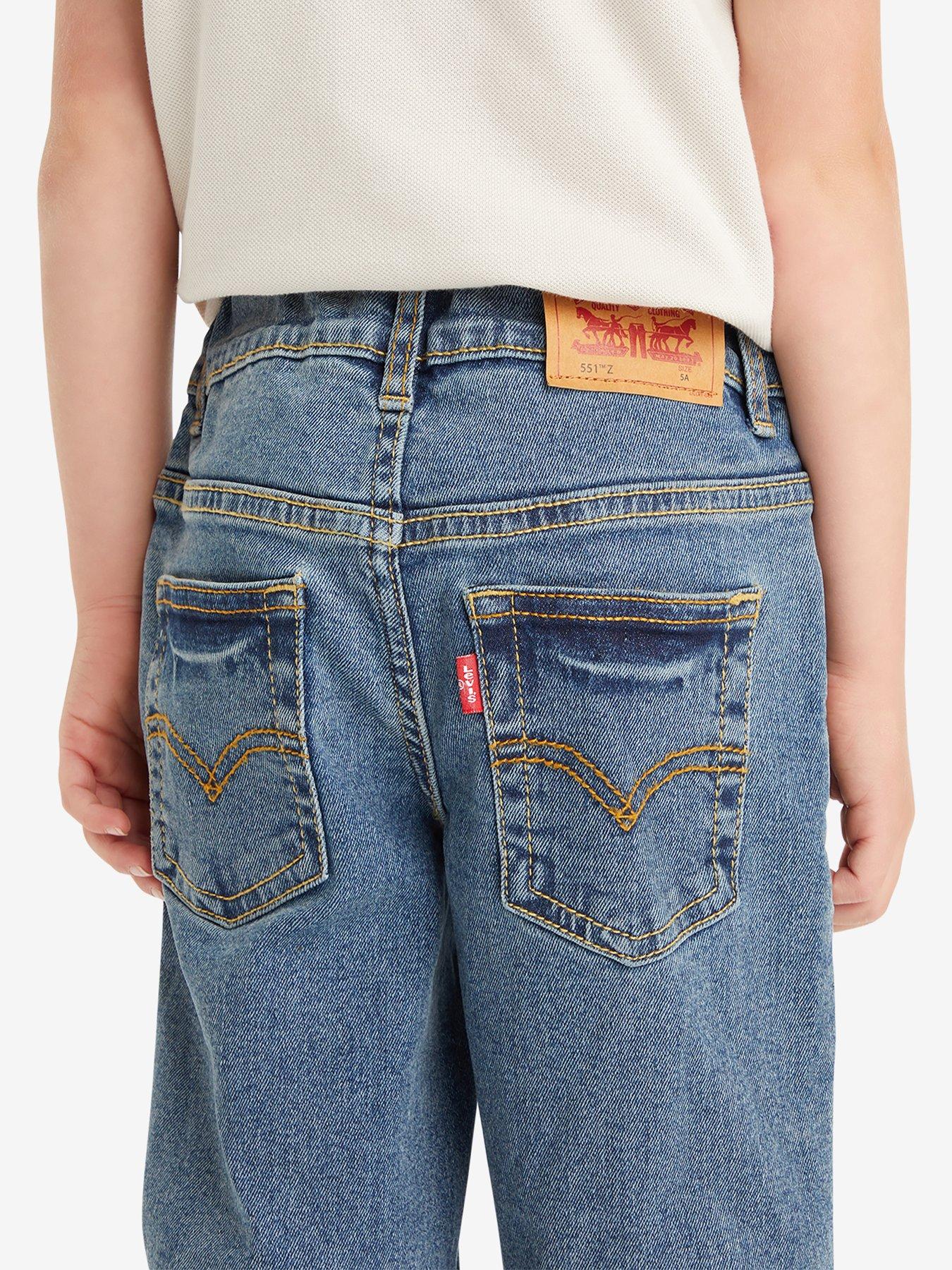  image of levis-boys-551z-authentic-straight-jean-blue