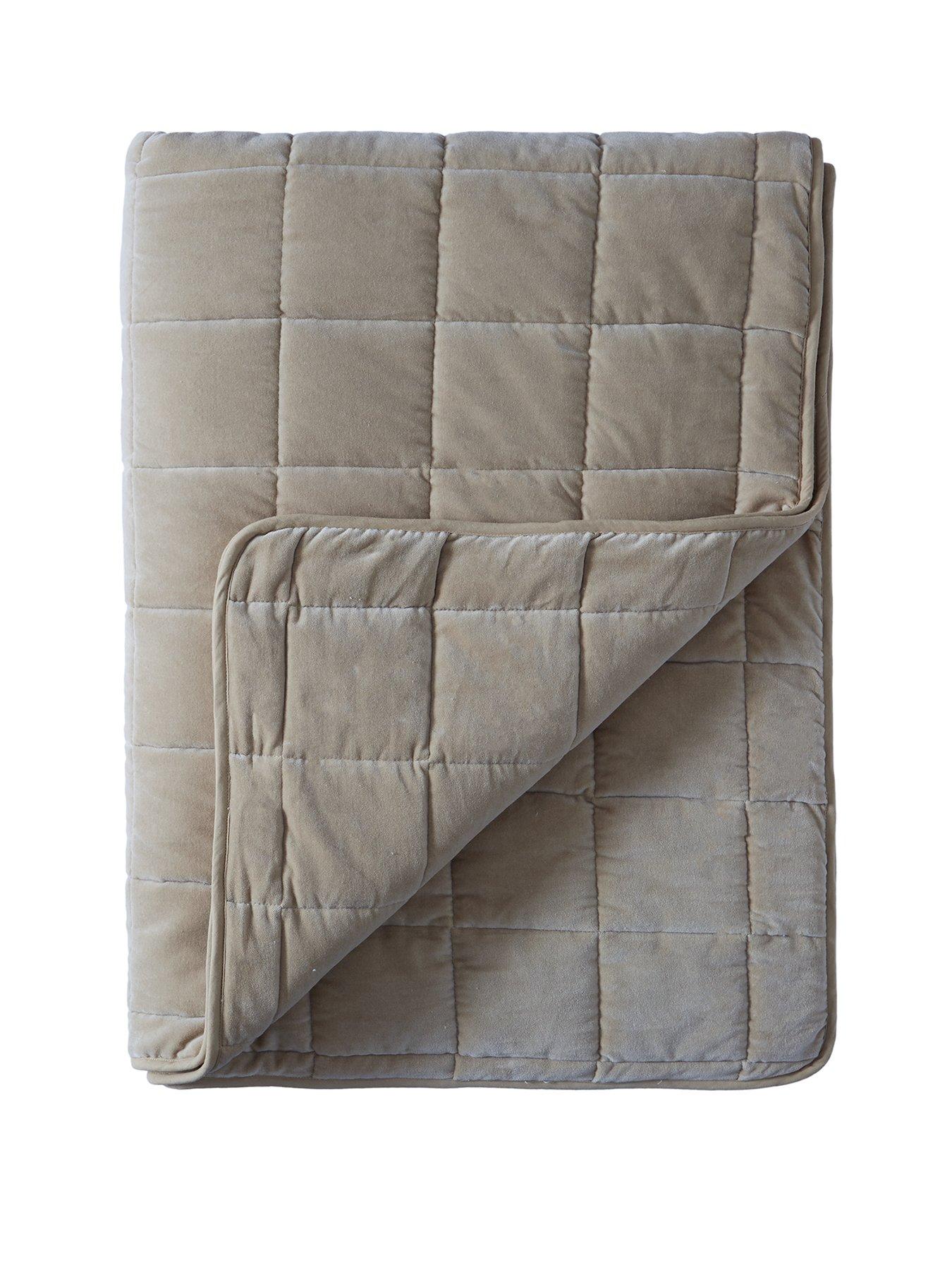 Image 2 of 4 of The Very Collection Square Stitch Quilted Bedspread 165X240cm