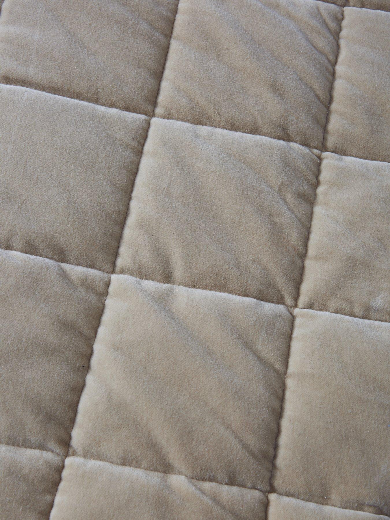 Image 3 of 4 of The Very Collection Square Stitch Quilted Bedspread 165X240cm
