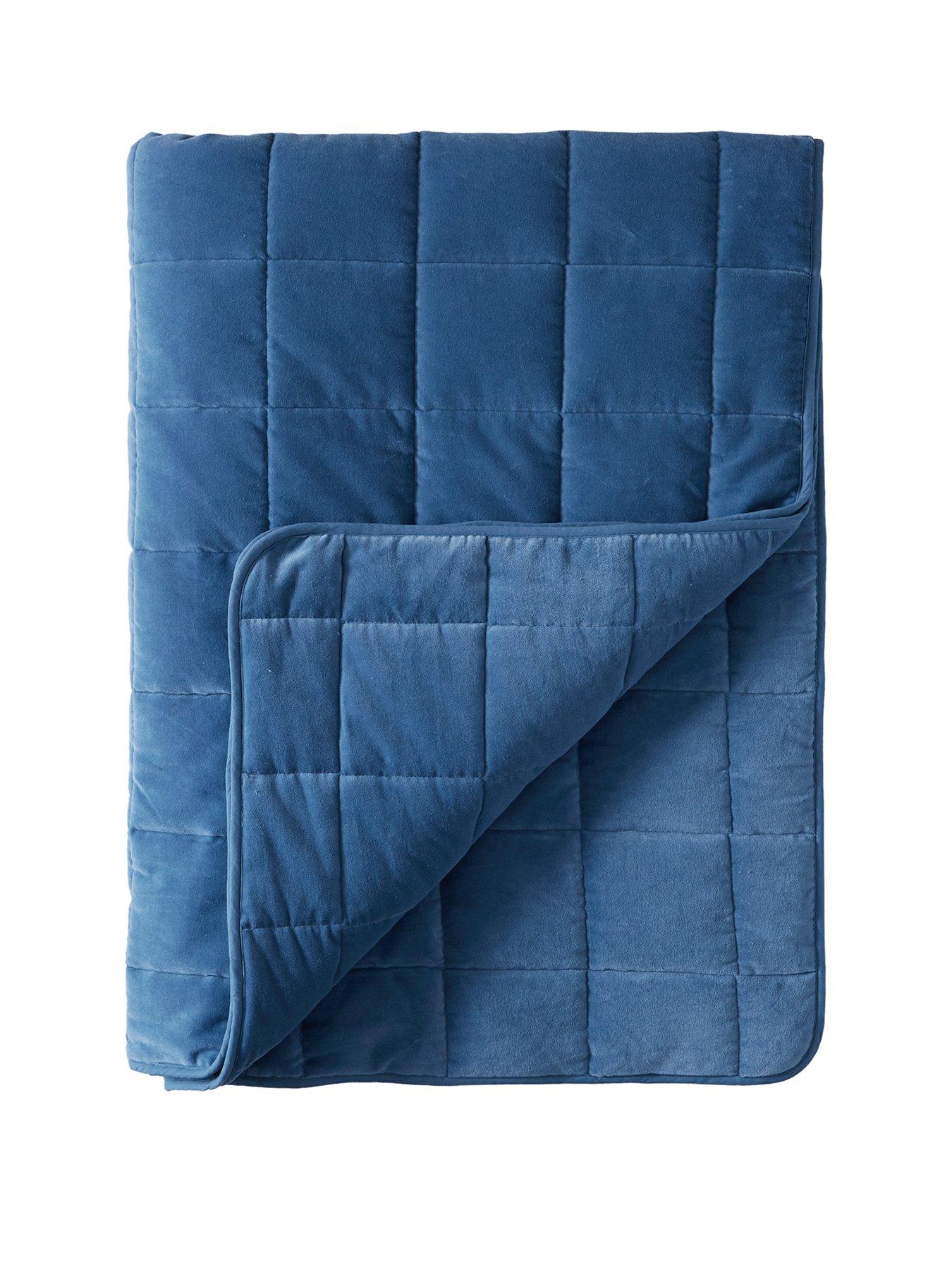 Image 2 of 4 of The Very Collection Square Stitch Quilted Bedspread 165X240cm