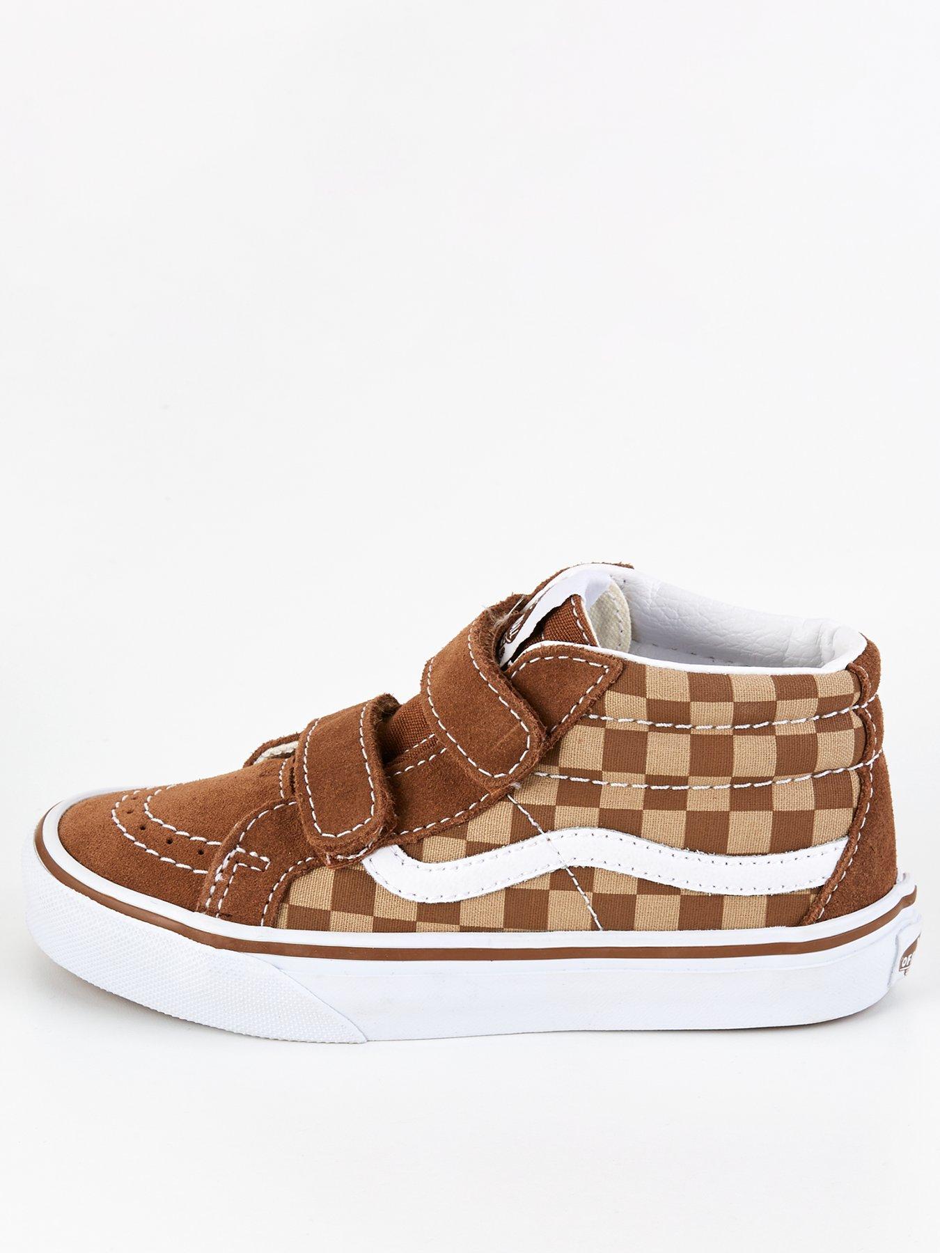 Vans Sk8 hi Reissue Side Zip Glitter Younger Trainers Silver littlewoods