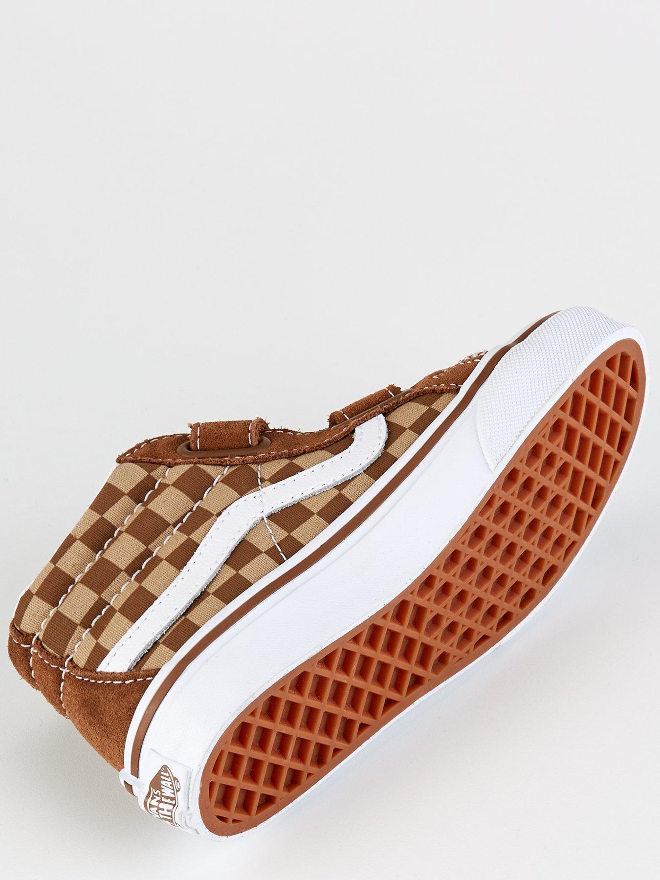  image of vans-kids-sk8-midi-reissue-v-trainers-brown