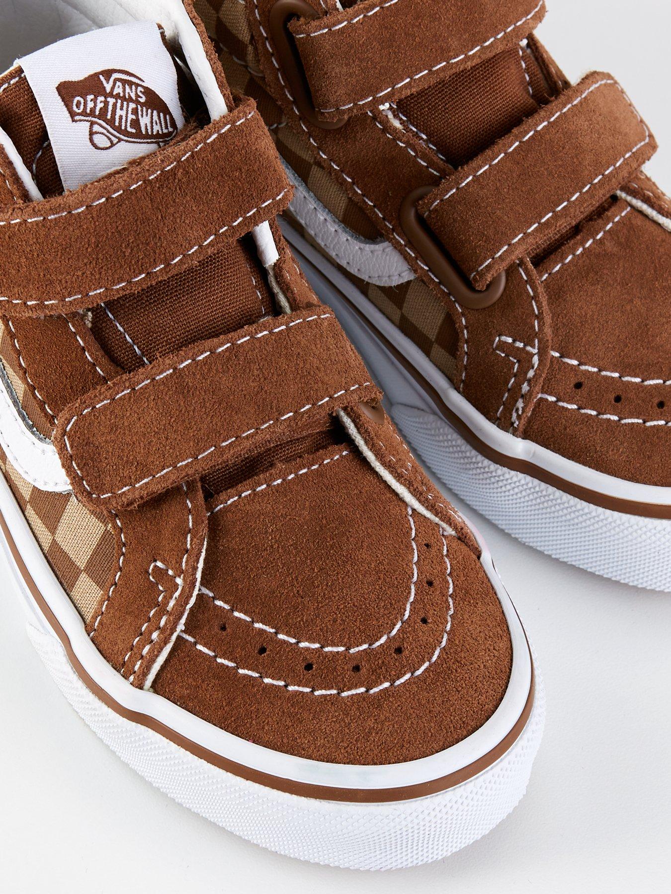  image of vans-kids-sk8-midi-reissue-v-trainers-brown
