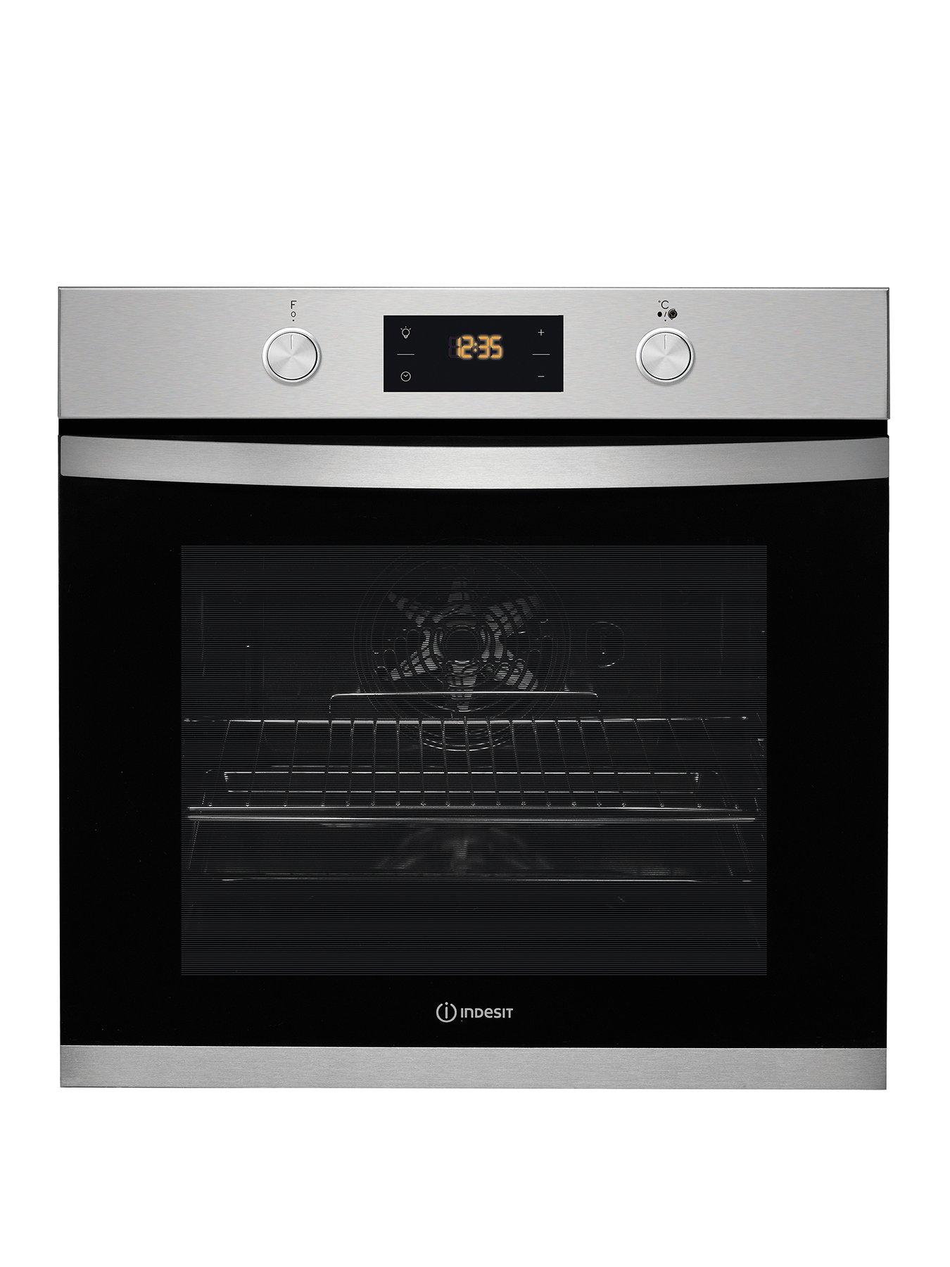Indesit Aria KFW3841JHIX Turn & Go Oven - Stainless Steel