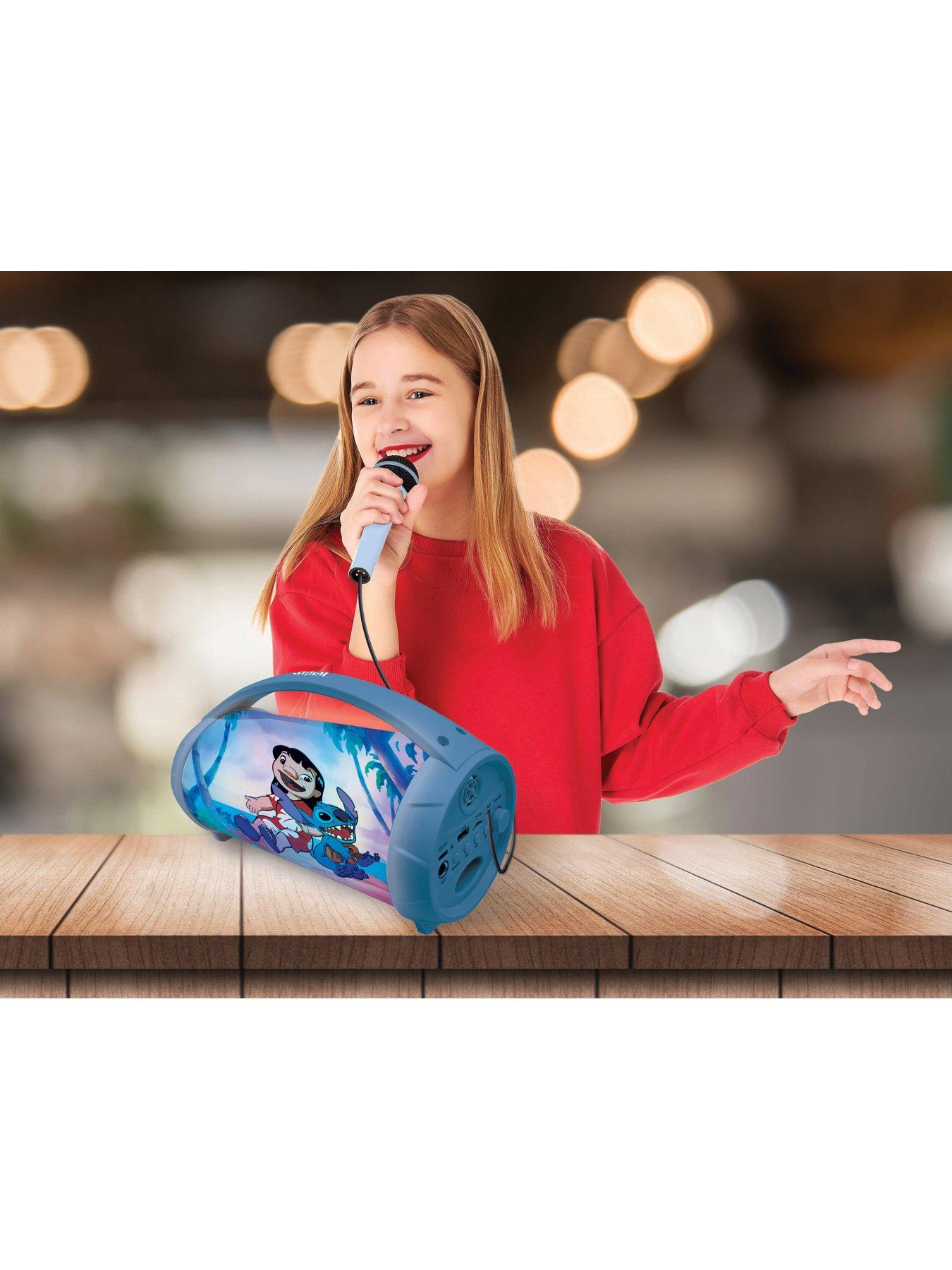  image of disney-stitch-bluetooth-karaoke-light-speaker-with-microphone
