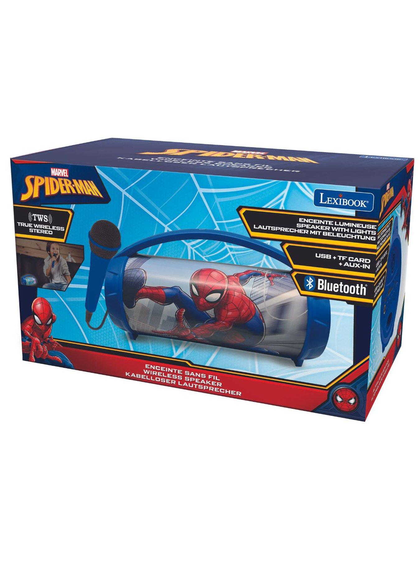  image of spiderman-bluetooth-karaoke-light-speaker-with-microphone