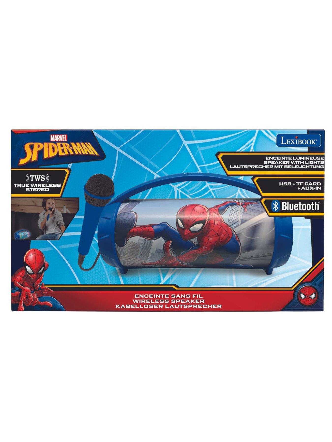  image of spiderman-bluetooth-karaoke-light-speaker-with-microphone