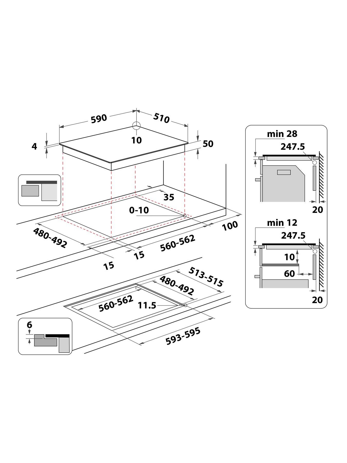 Image 7 of 8 of Hotpoint CleanProtect TB2460BCPNE 60cm Induction Hob - Black