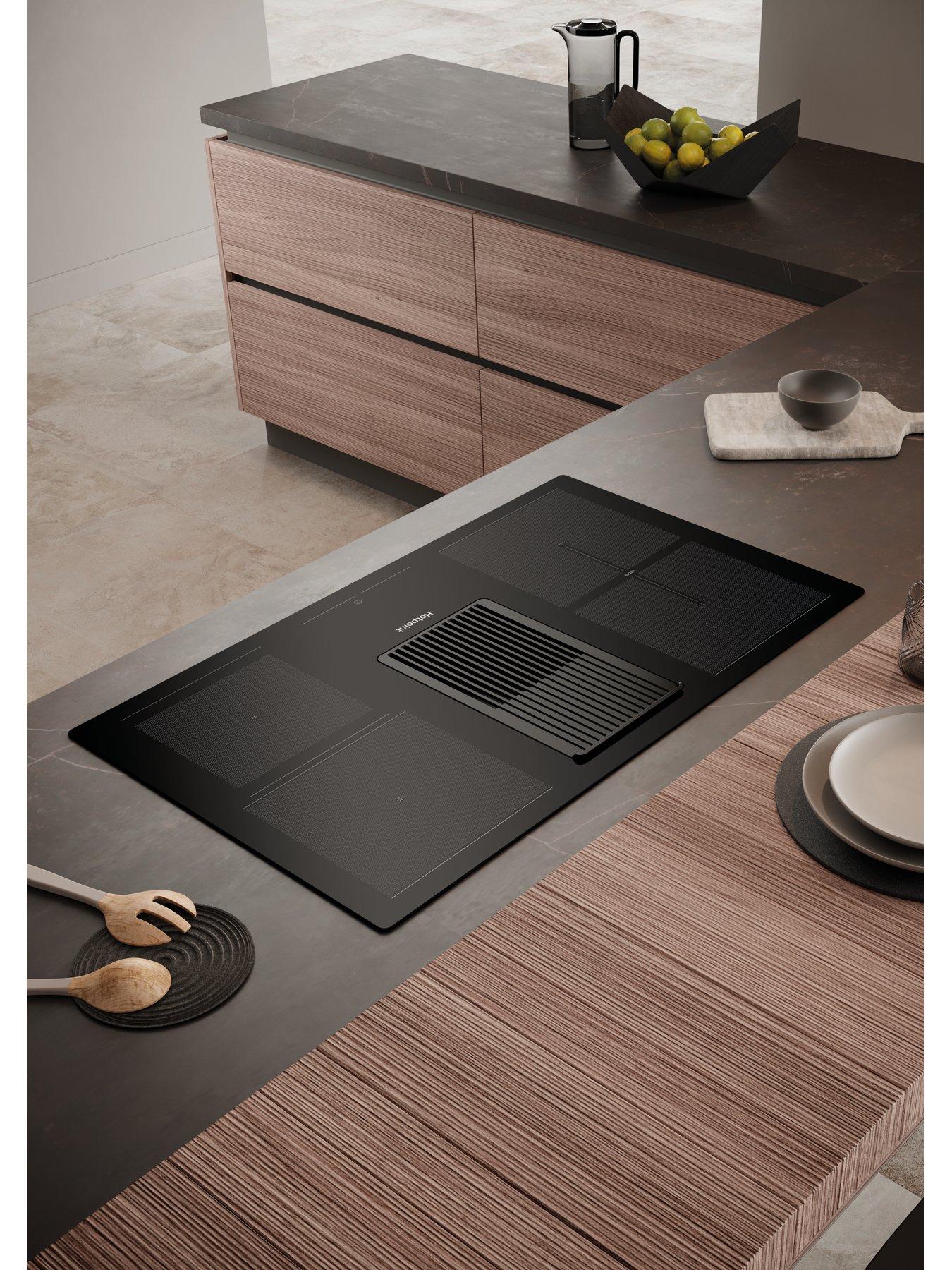 Image 4 of 8 of Hotpoint PVH92BKFKIT 90cm Vented Hob - Black