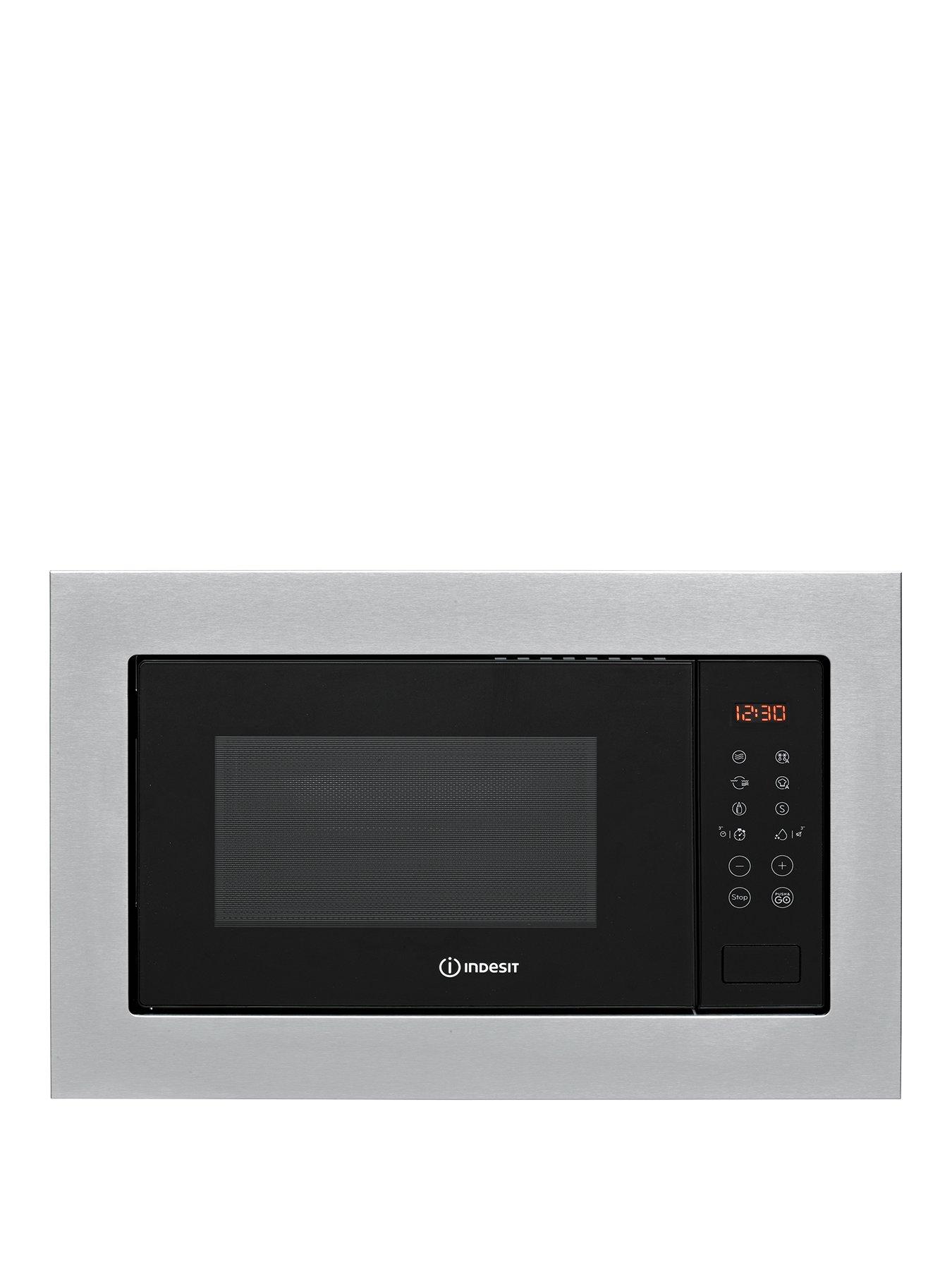 undefined Push & Go MWI125GX Built-in Microwave with Grill - Stainless Steel