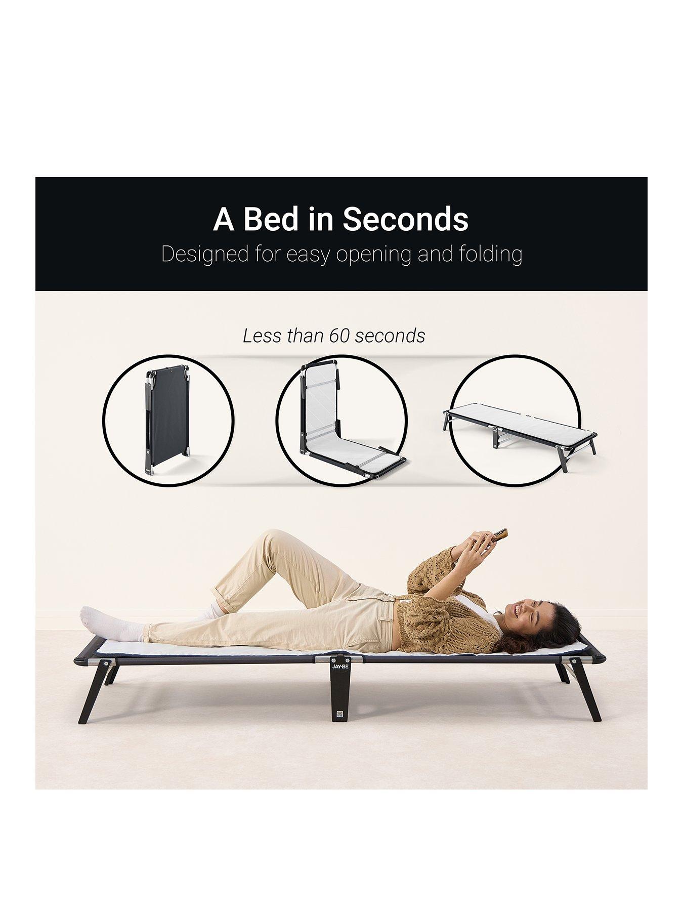 Image 2 of 7 of Jaybe Le59 Lite Folding Bed With E-fibre Insulator Pad, Single
