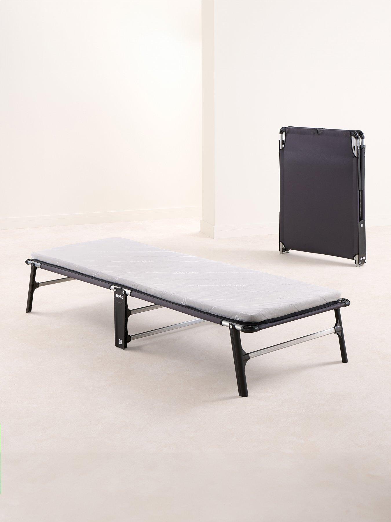 Jaybe Ce70 Compact Folding Bed With E-fibre Mattress, Single
