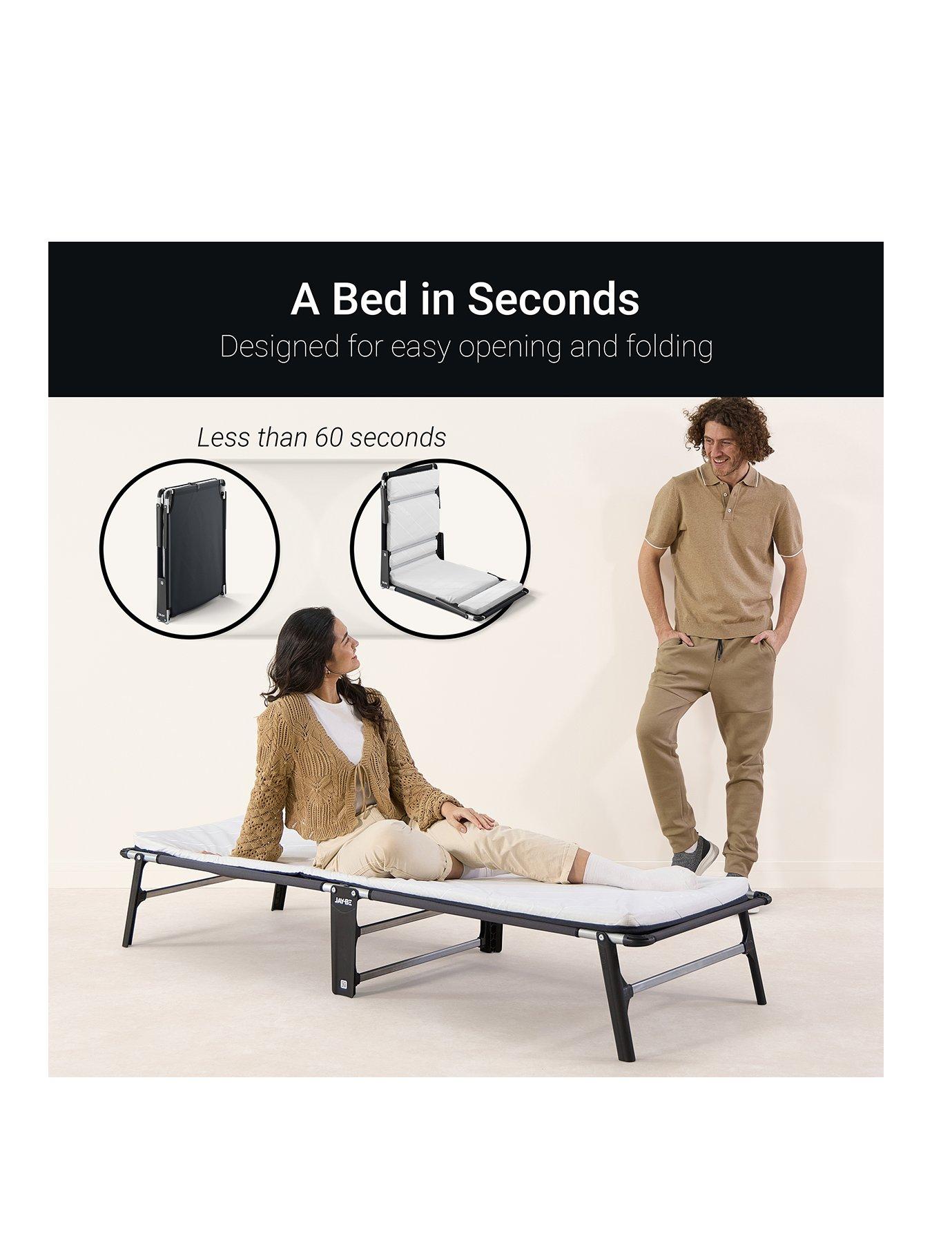  image of jaybe-ce70-compact-folding-bed-with-e-fibre-mattress-single