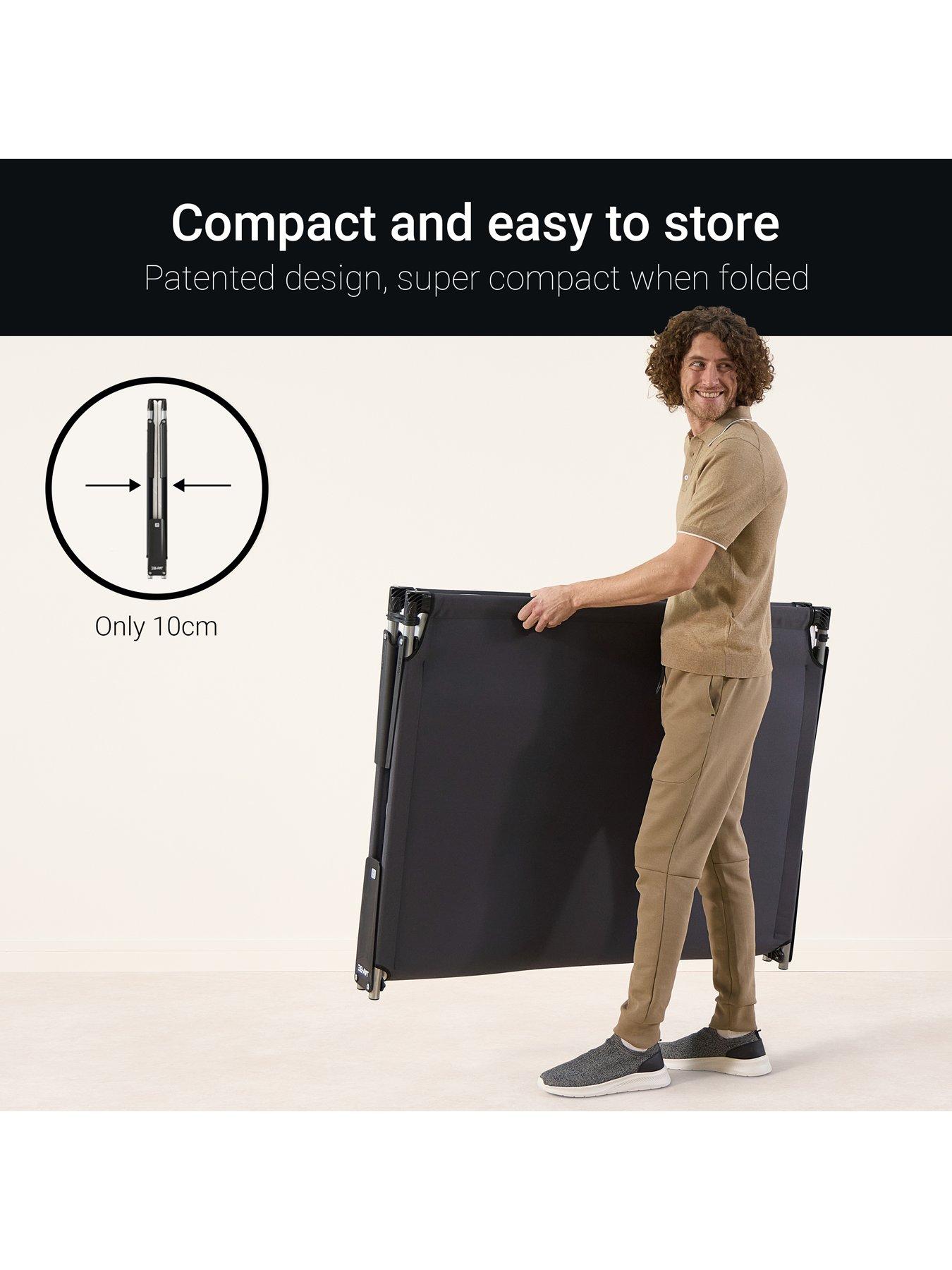  image of jaybe-ce120-compact-folding-bed-with-e-fibre-mattress-small-double