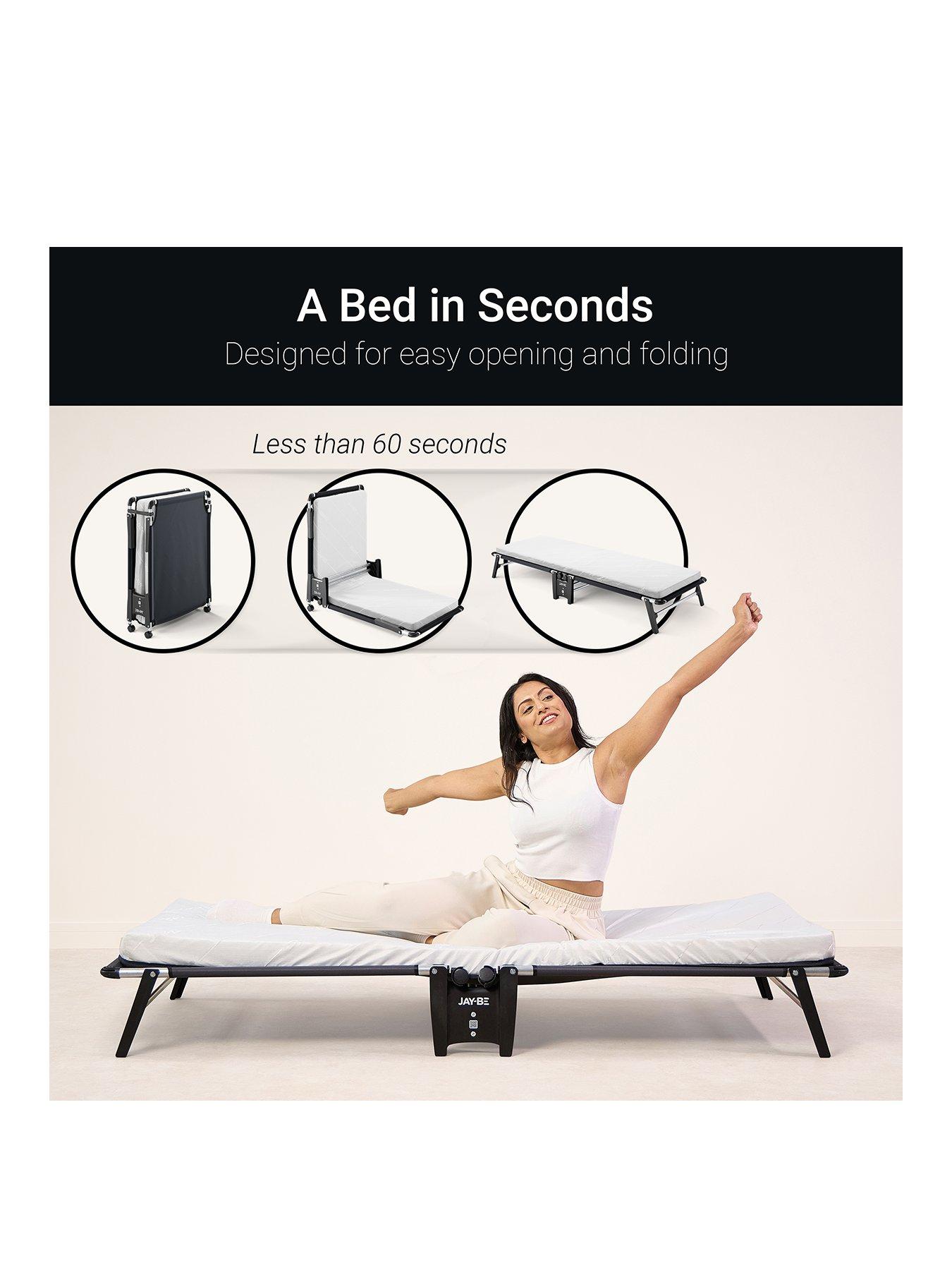  image of jaybe-he70-hideaway-folding-bed-with-e-fibre-mattress-single