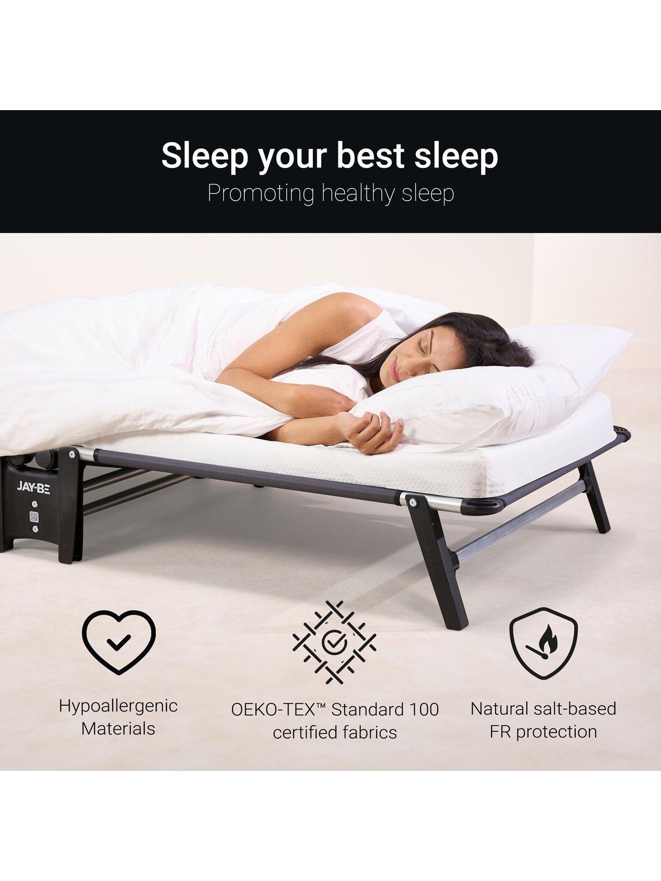  image of jaybe-he70-hideaway-folding-bed-with-e-fibre-mattress-single