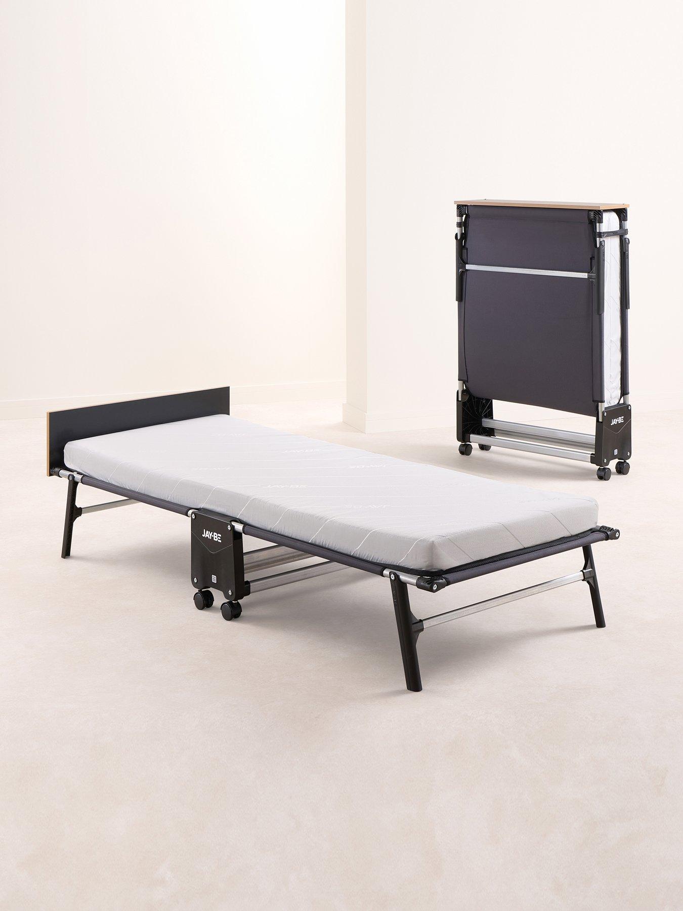 Jaybe Re80 Rollaway Folding Bed With E-fibre Mattress, Single