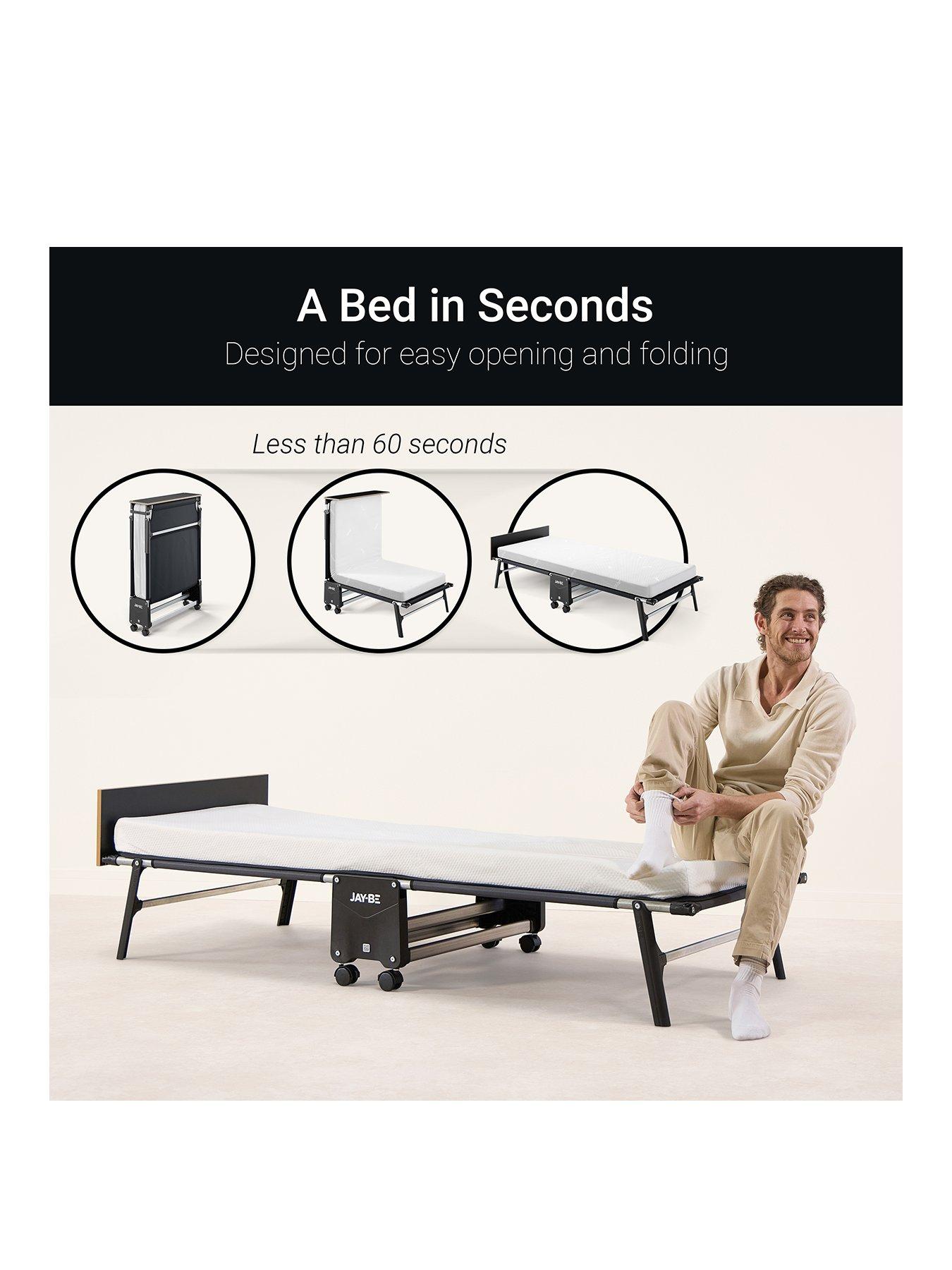  image of jaybe-rm80-rollaway-folding-bed-with-memory-mattress-single
