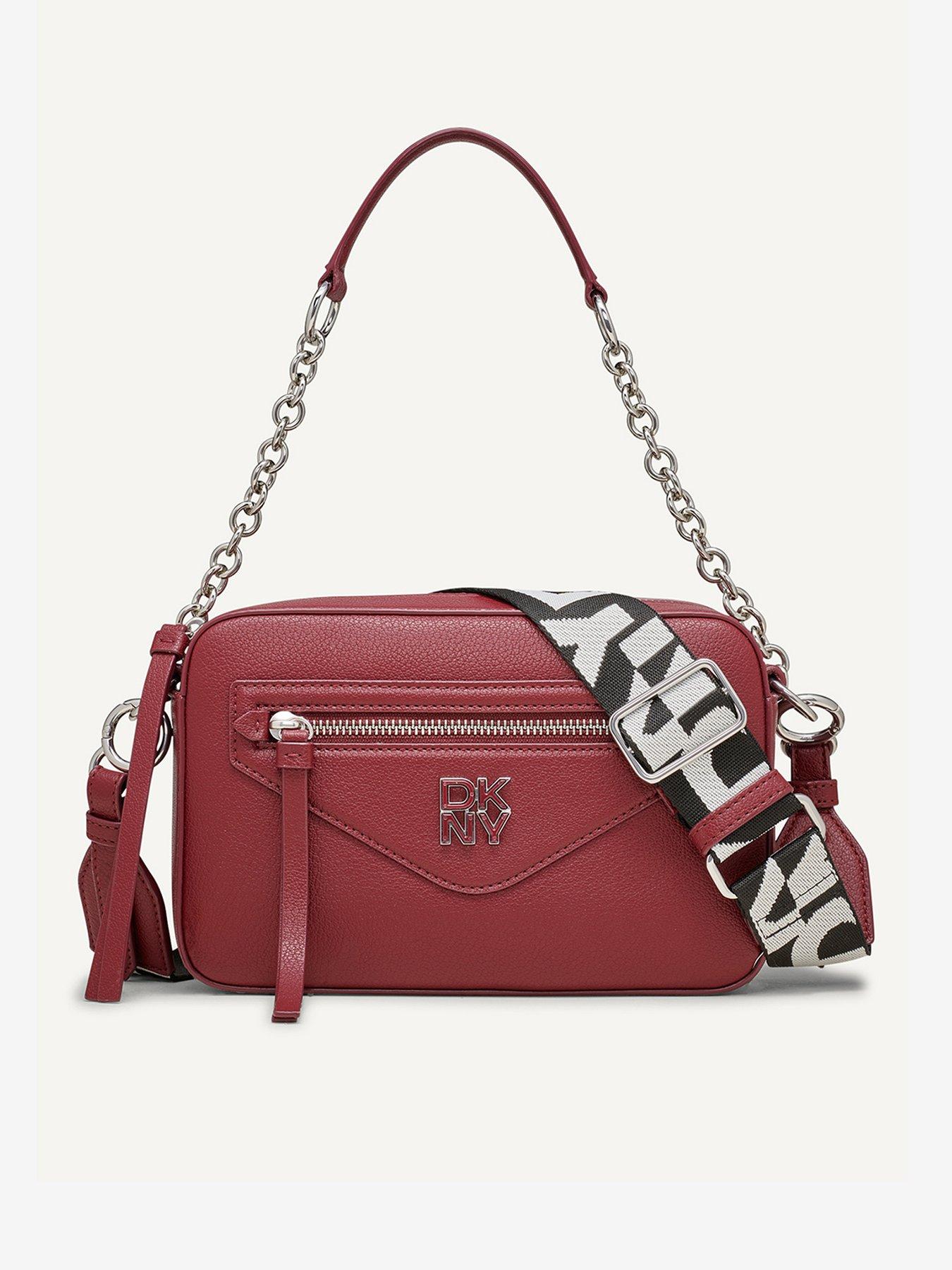 DKNY Reenpoint Crossbody Camera Bag Burgundy littlewoods