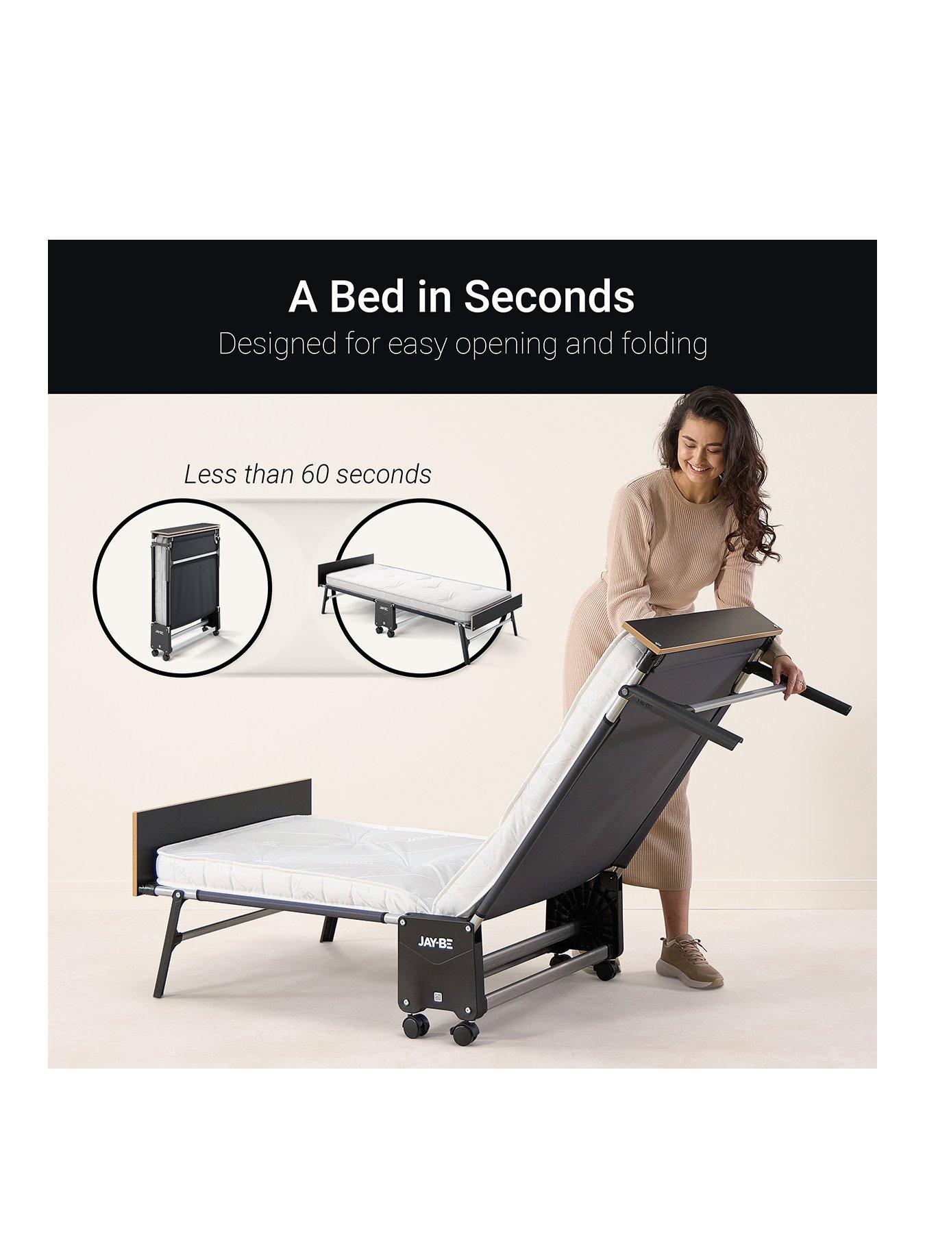  image of jaybe-gp80-grand-folding-bed-with-e-pocket-tufted-mattress-single