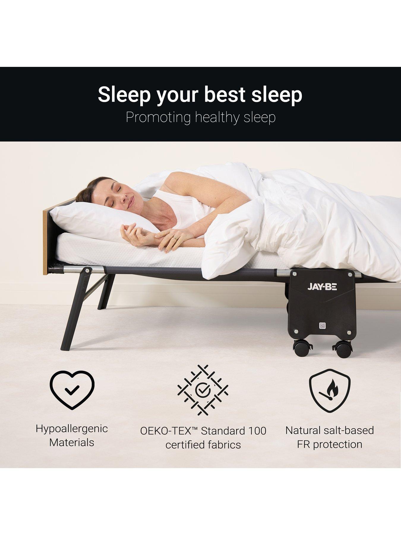  image of jaybe-gp80-grand-folding-bed-with-e-pocket-tufted-mattress-single