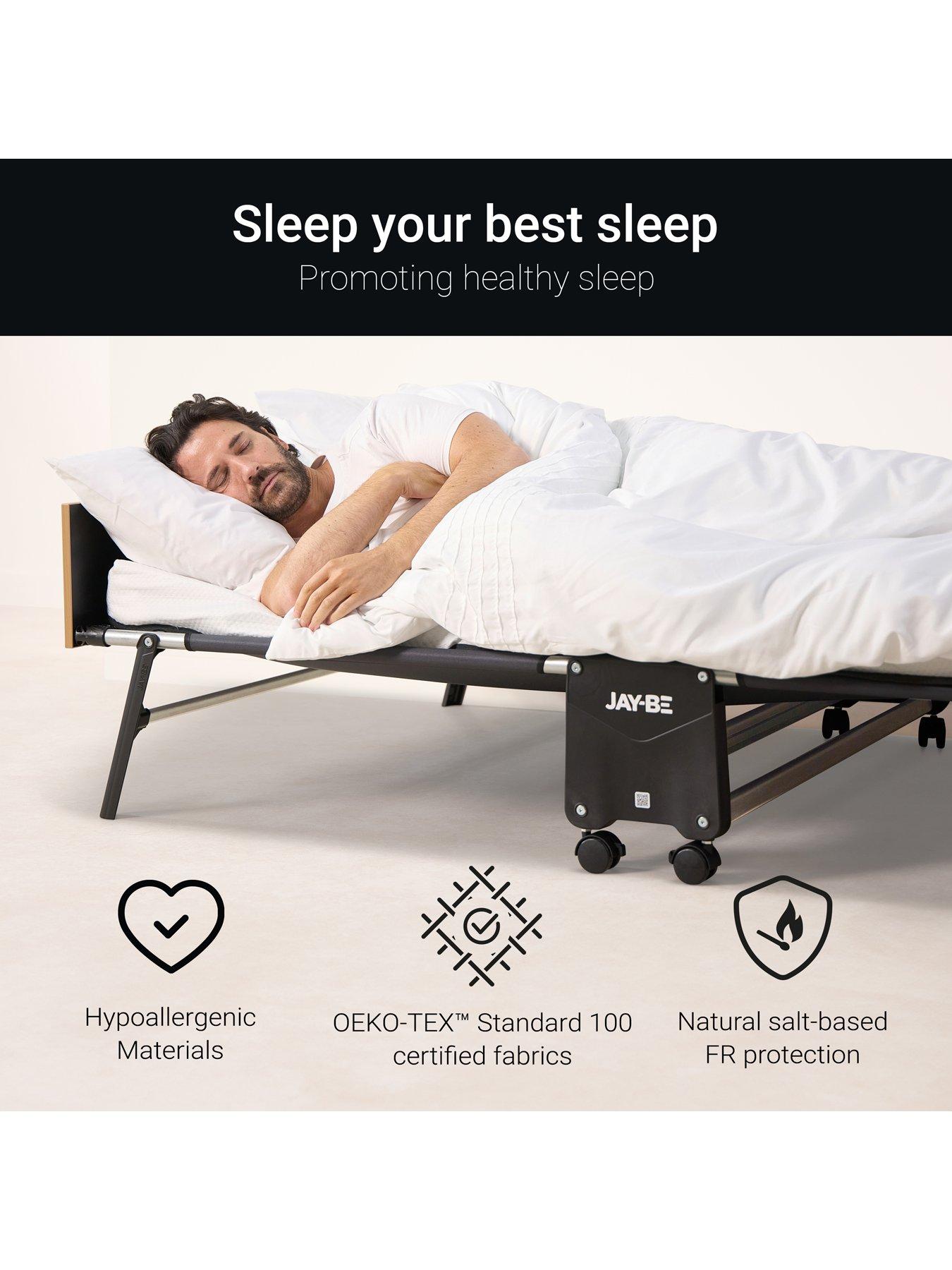  image of jaybe-gp120-grand-folding-bed-with-e-pocket-tufted-mattress-small-double