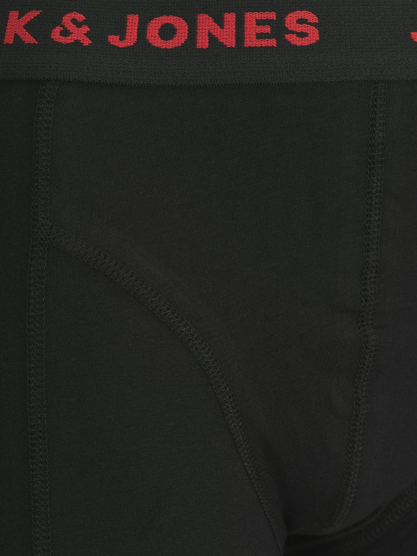 Image 2 of 2 of Jack & Jones Junior Boys 3 Pack Trunks - Black