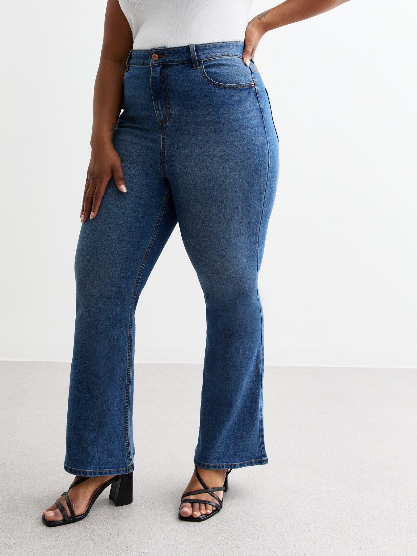 New Look Curves Blue Bootcut Jeans