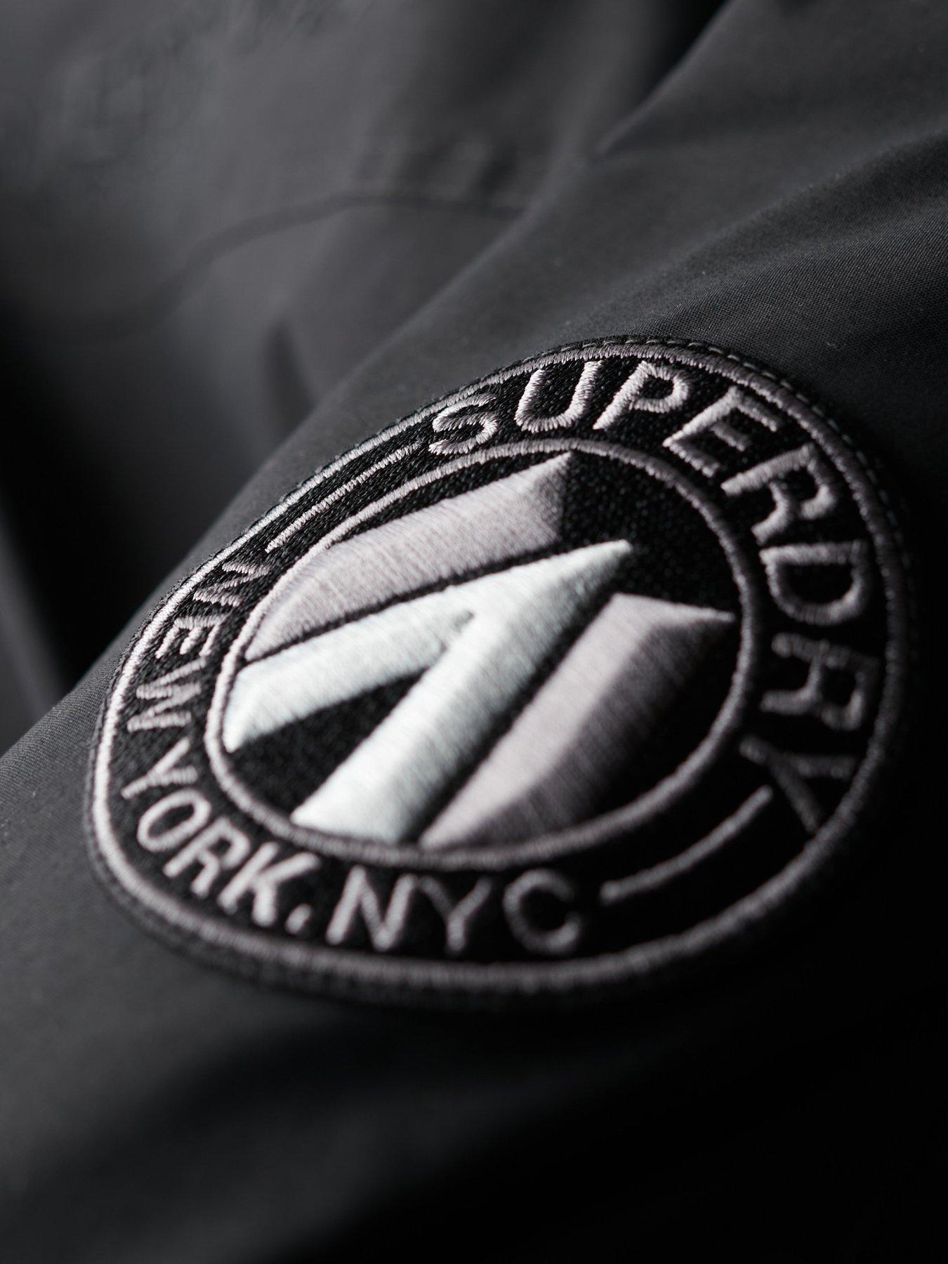  image of superdry-city-padded-parka-coat-black