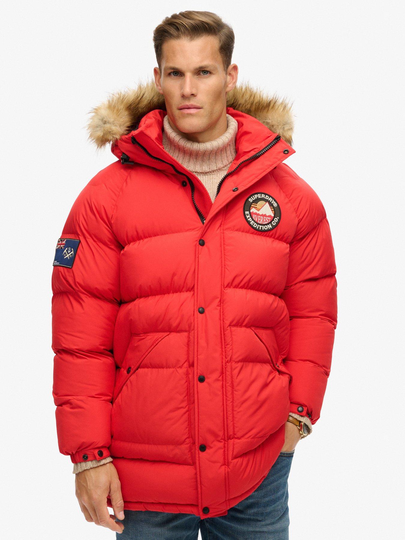 Superdry everest longline quilted coat deals